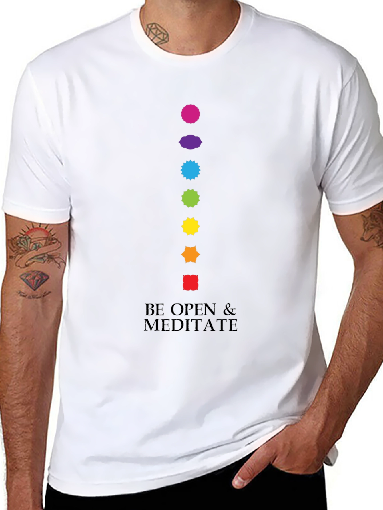 Chakra Meditation T-Shirt - Be Open