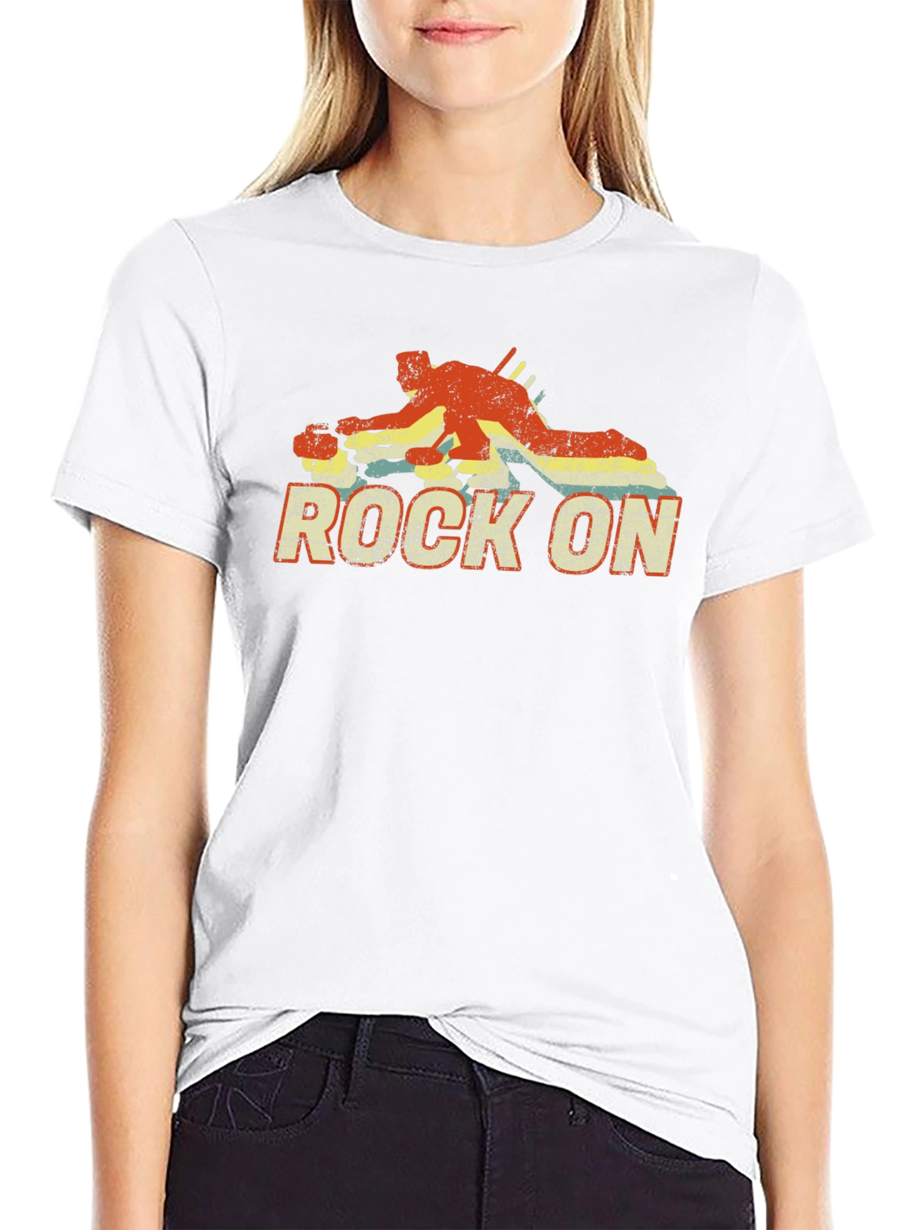 Rock On Billiards Graphic Tee - Black