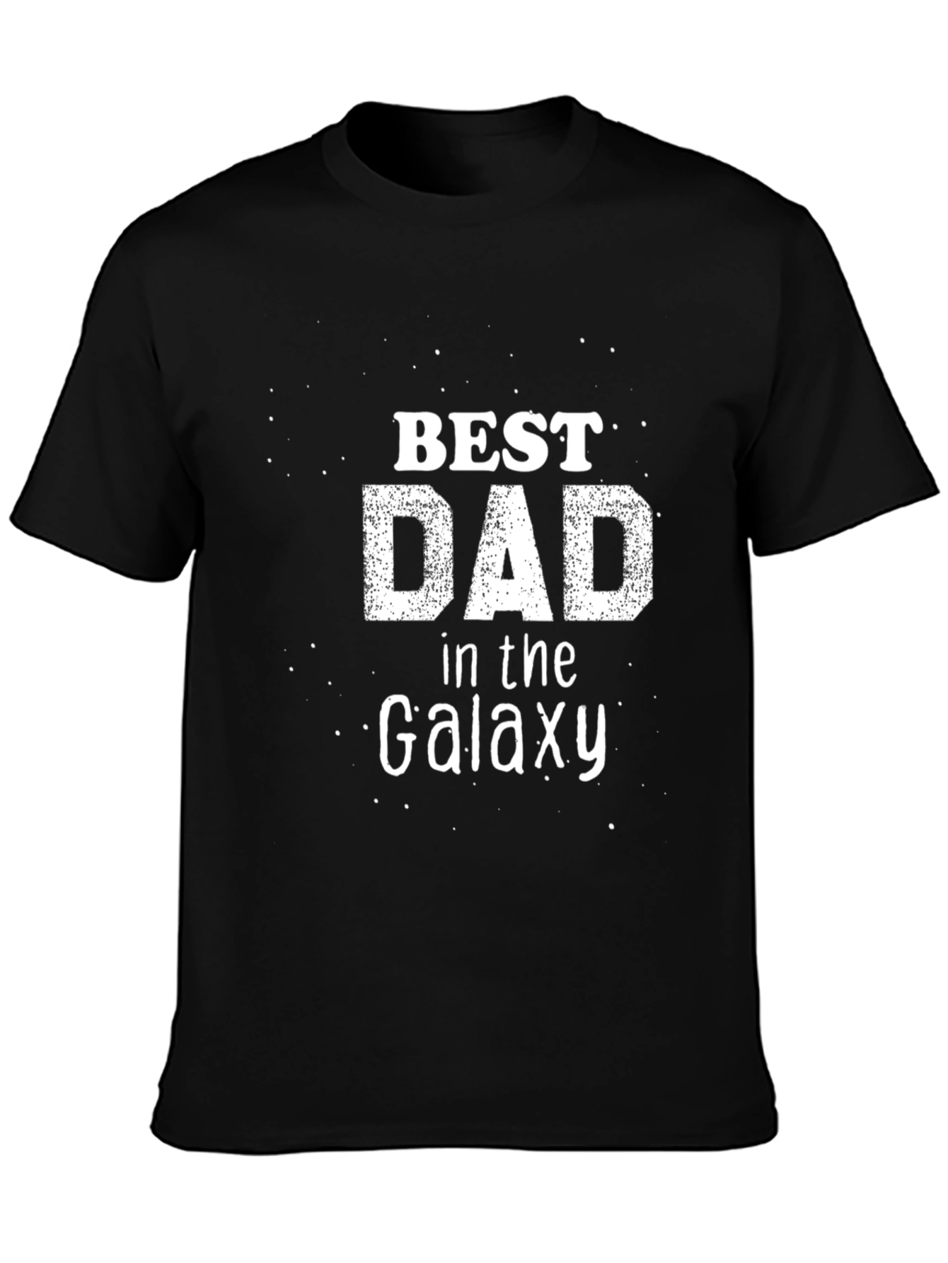 Best Dad in the Galaxy Black T-Shirt