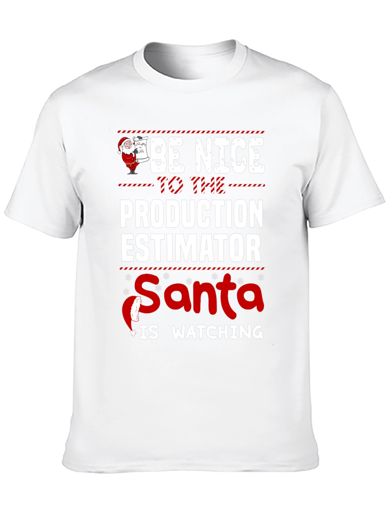 Funny Production Estimator Santa Christmas T-Shirt