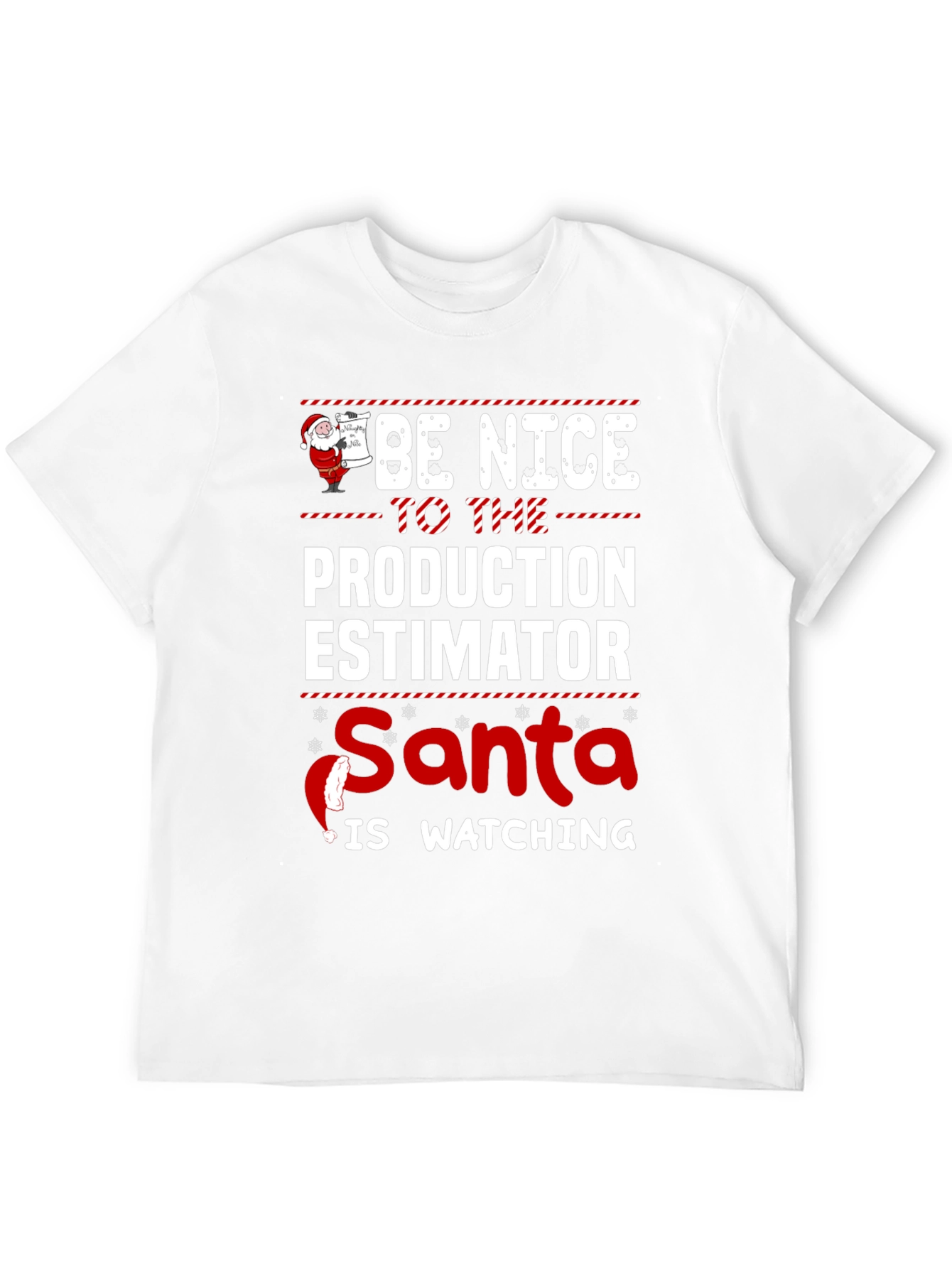 Funny Production Estimator Santa Christmas T-Shirt