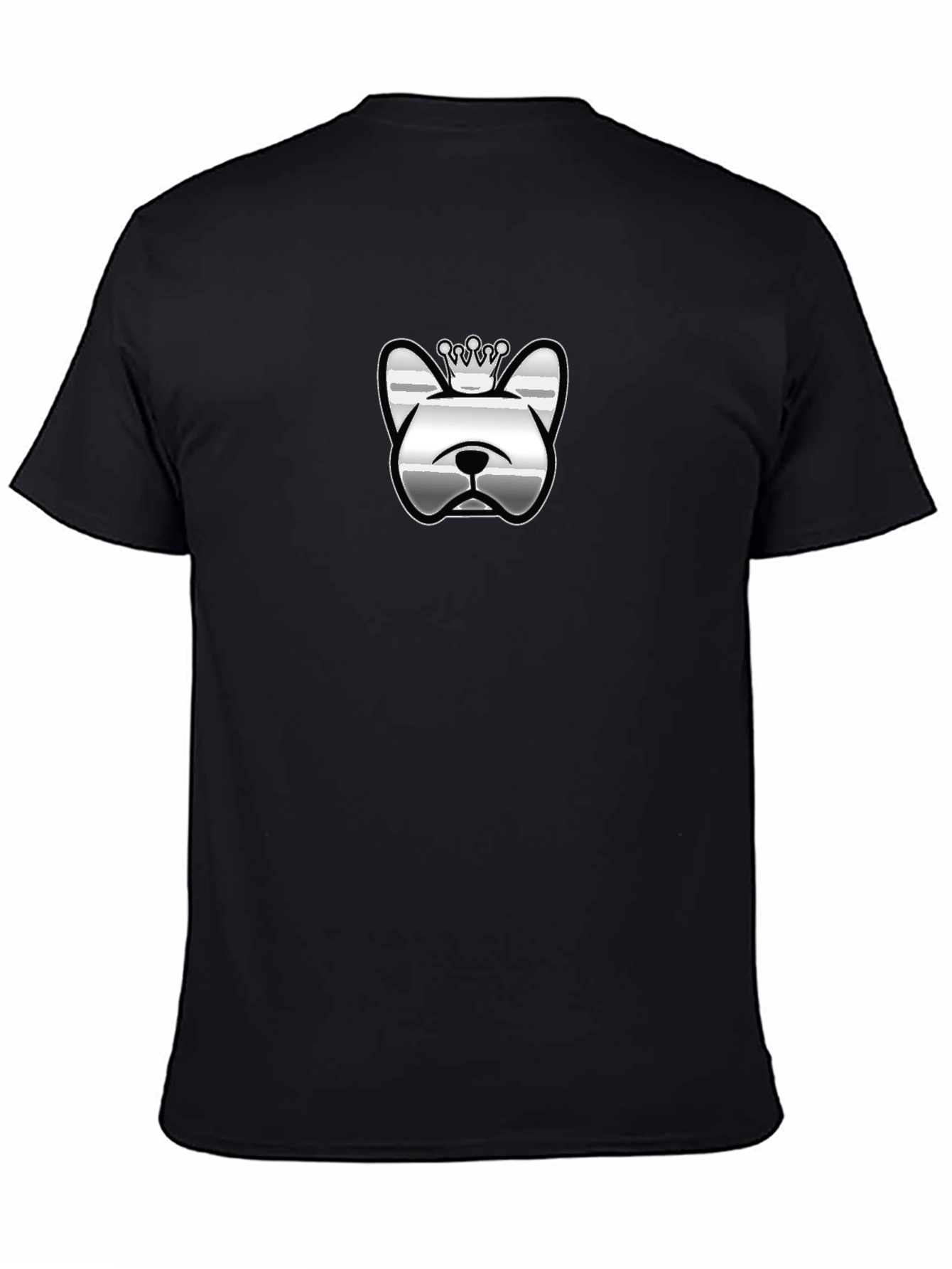 Dog Crown Graphic Black T-Shirt