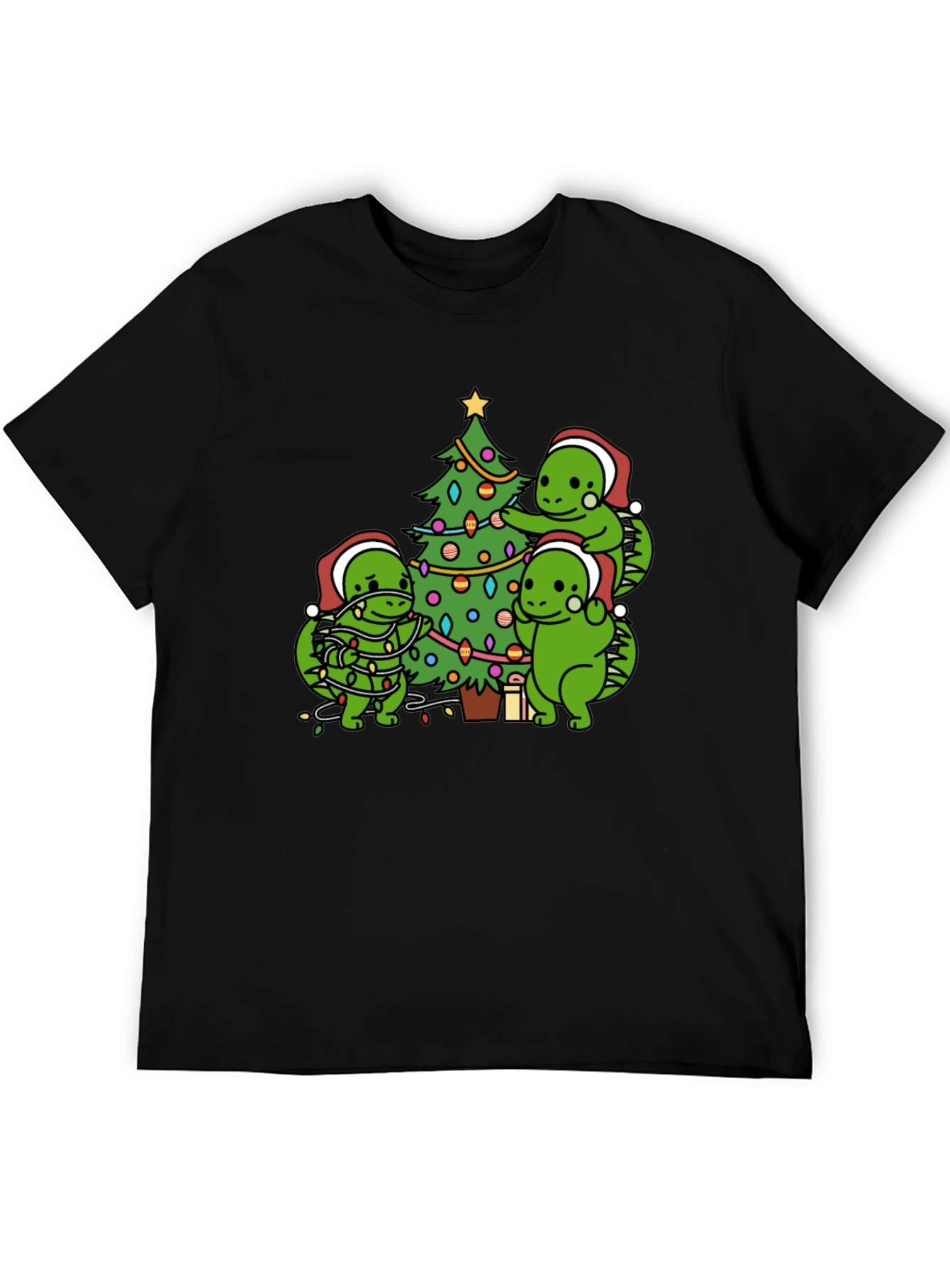 Festive Dinosaur Christmas T-Shirt