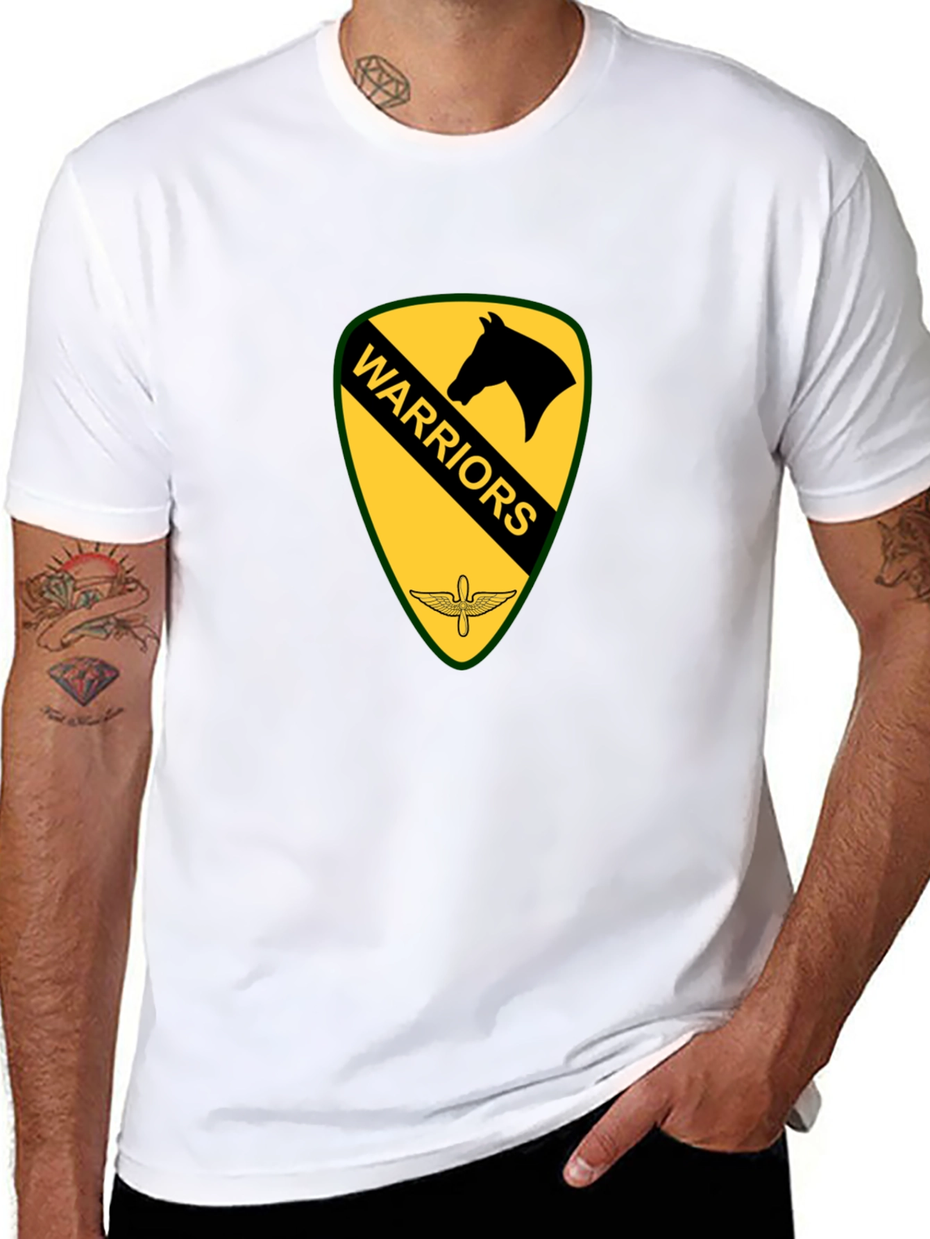 Warriors Emblem Black T-Shirt