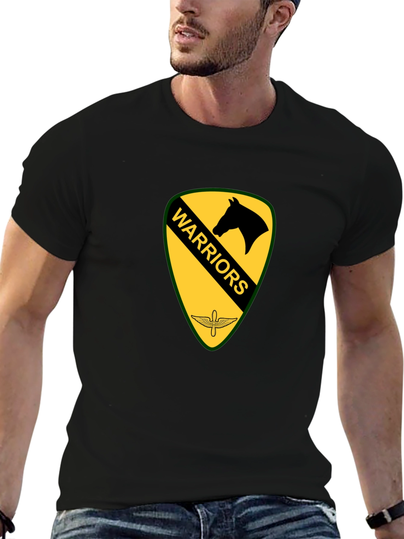 Warriors Emblem Black T-Shirt