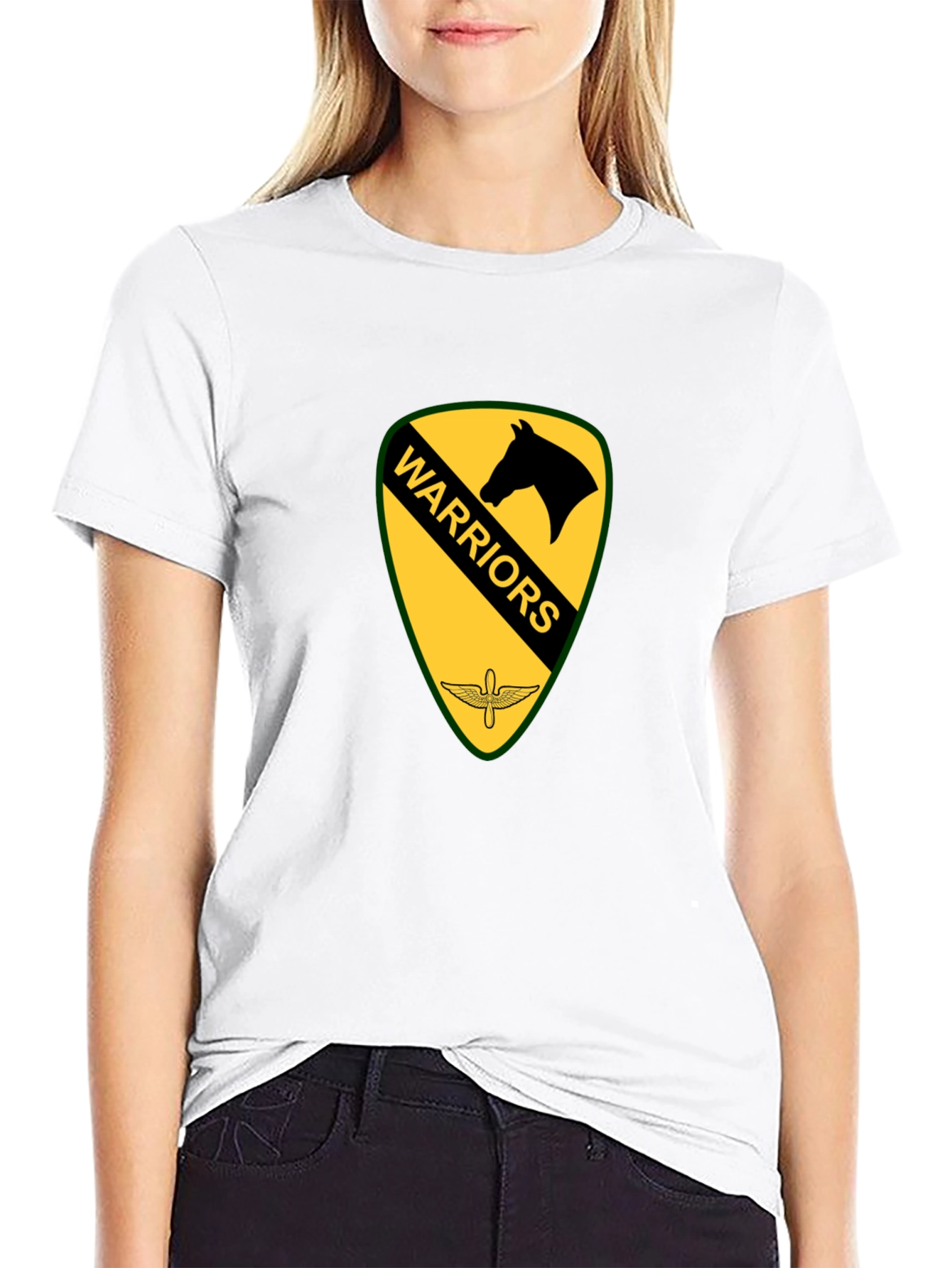 Warriors Emblem Black T-Shirt