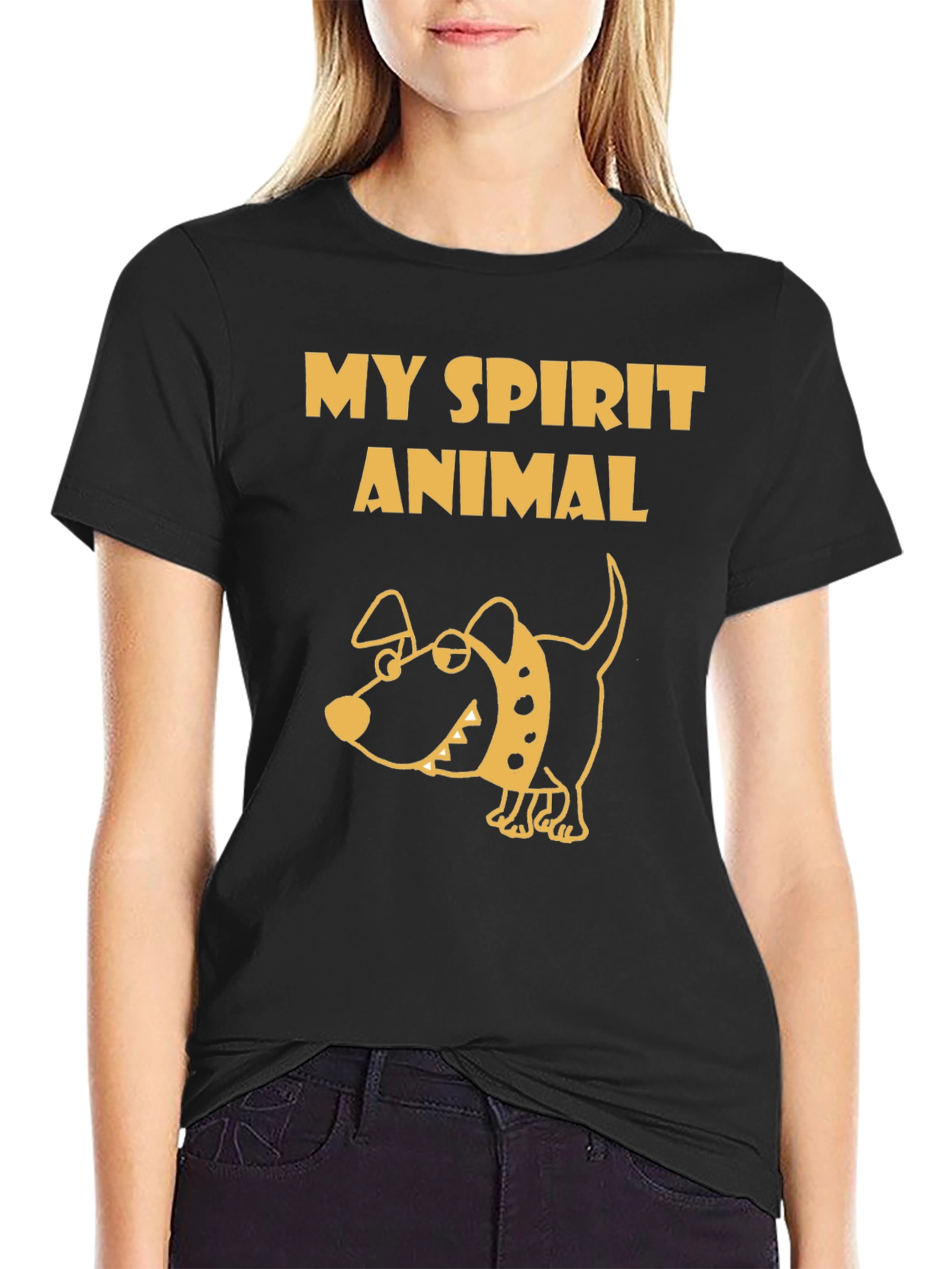 My Spirit Animal Dog T-Shirt - Black