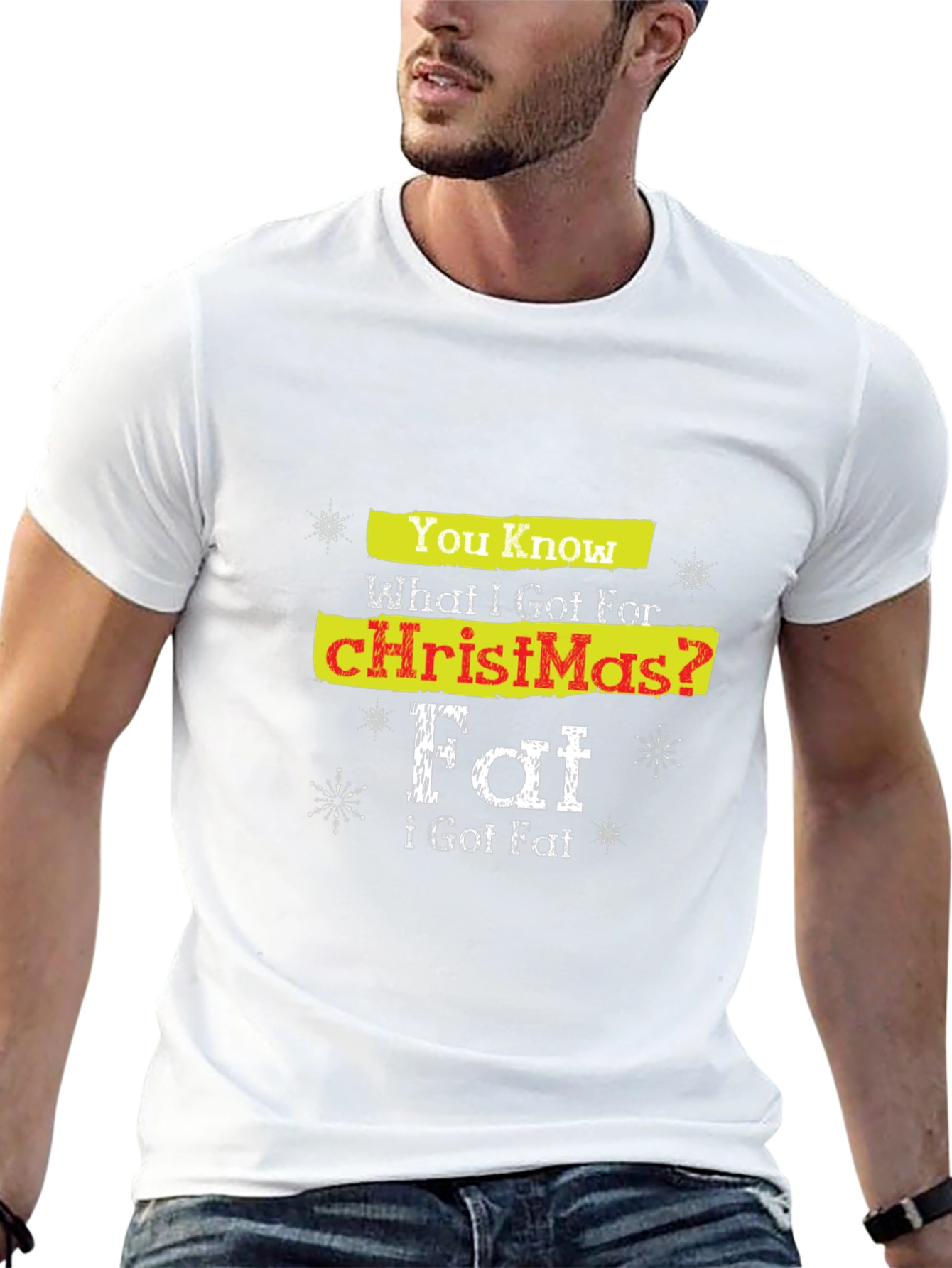 Funny Christmas Fat T-Shirt Holiday Tee