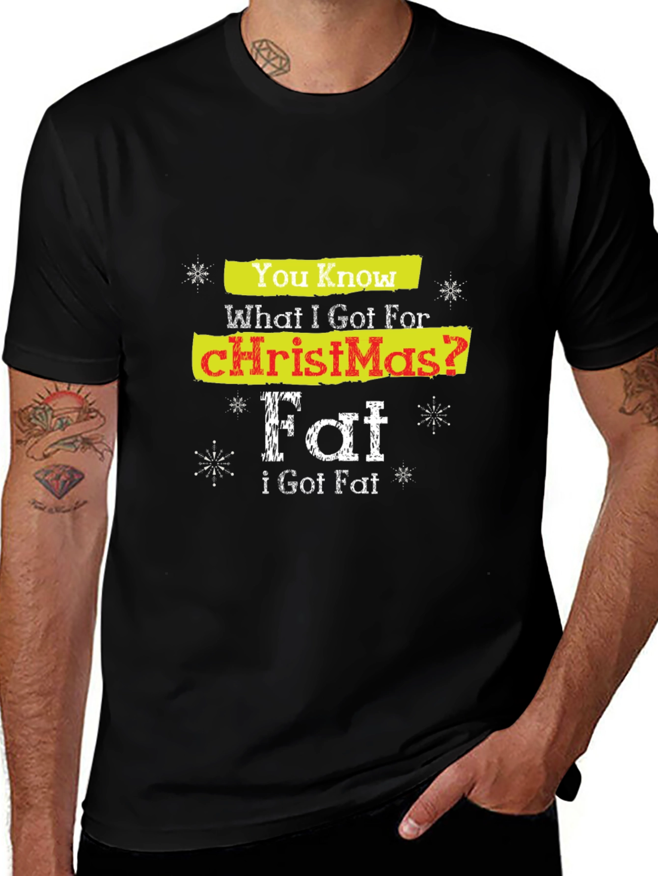 Funny Christmas Fat T-Shirt Holiday Tee