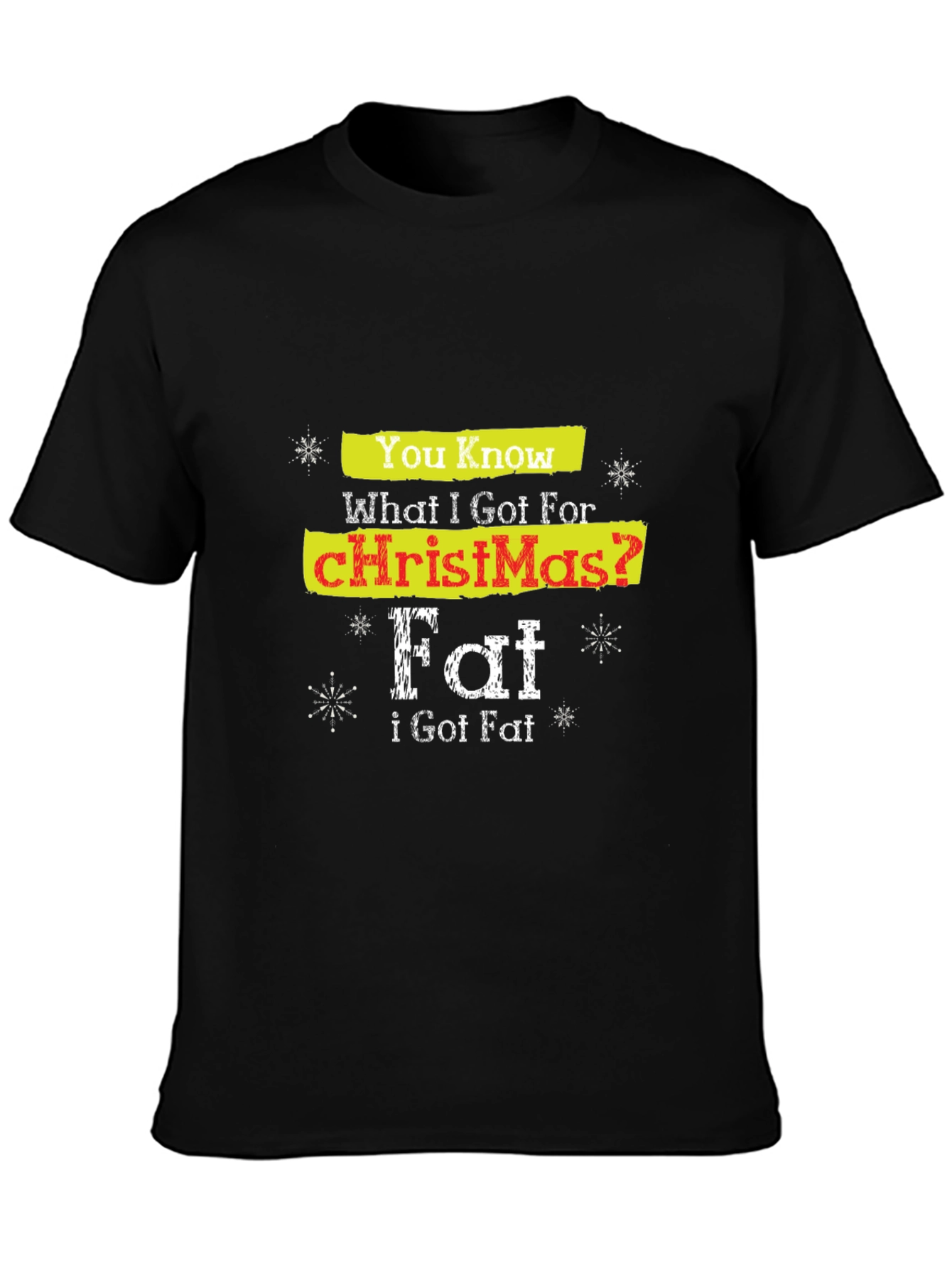 Funny Christmas Fat T-Shirt Holiday Tee