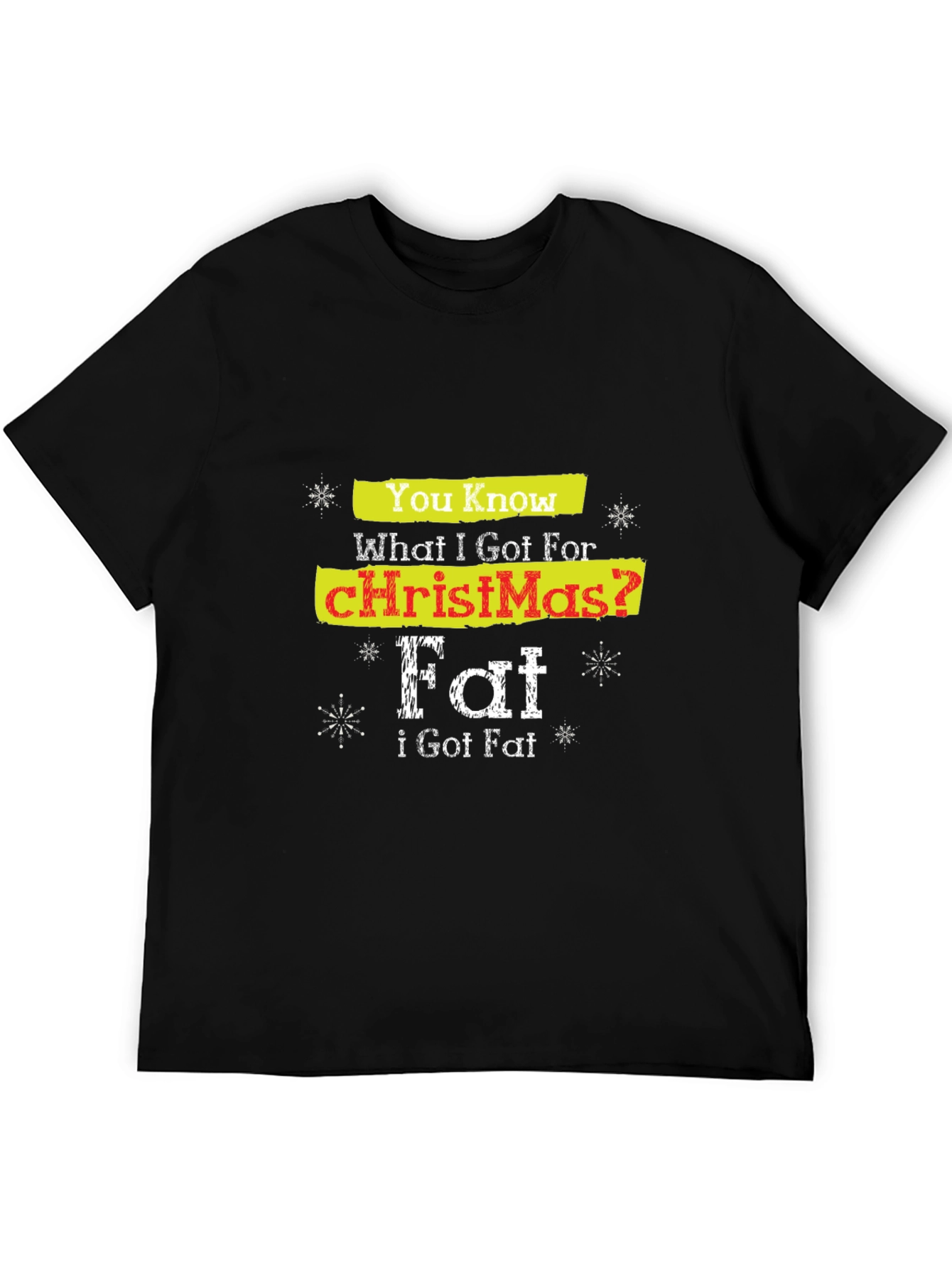 Funny Christmas Fat T-Shirt Holiday Tee