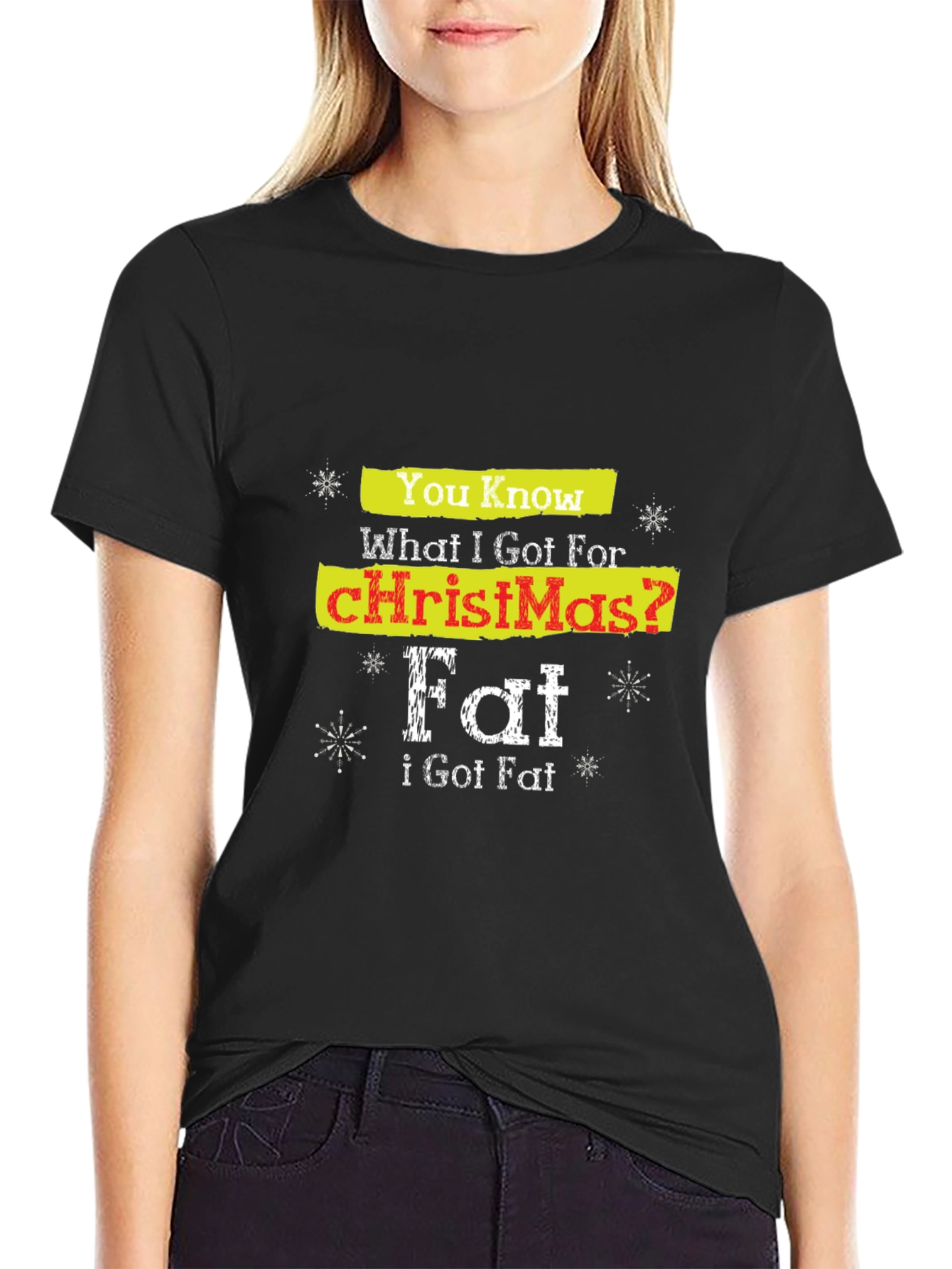 Funny Christmas Fat T-Shirt Holiday Tee