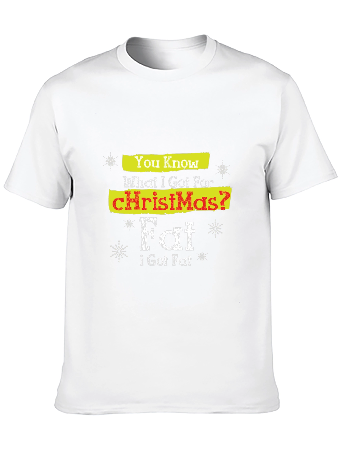 Funny Christmas Fat T-Shirt Holiday Tee
