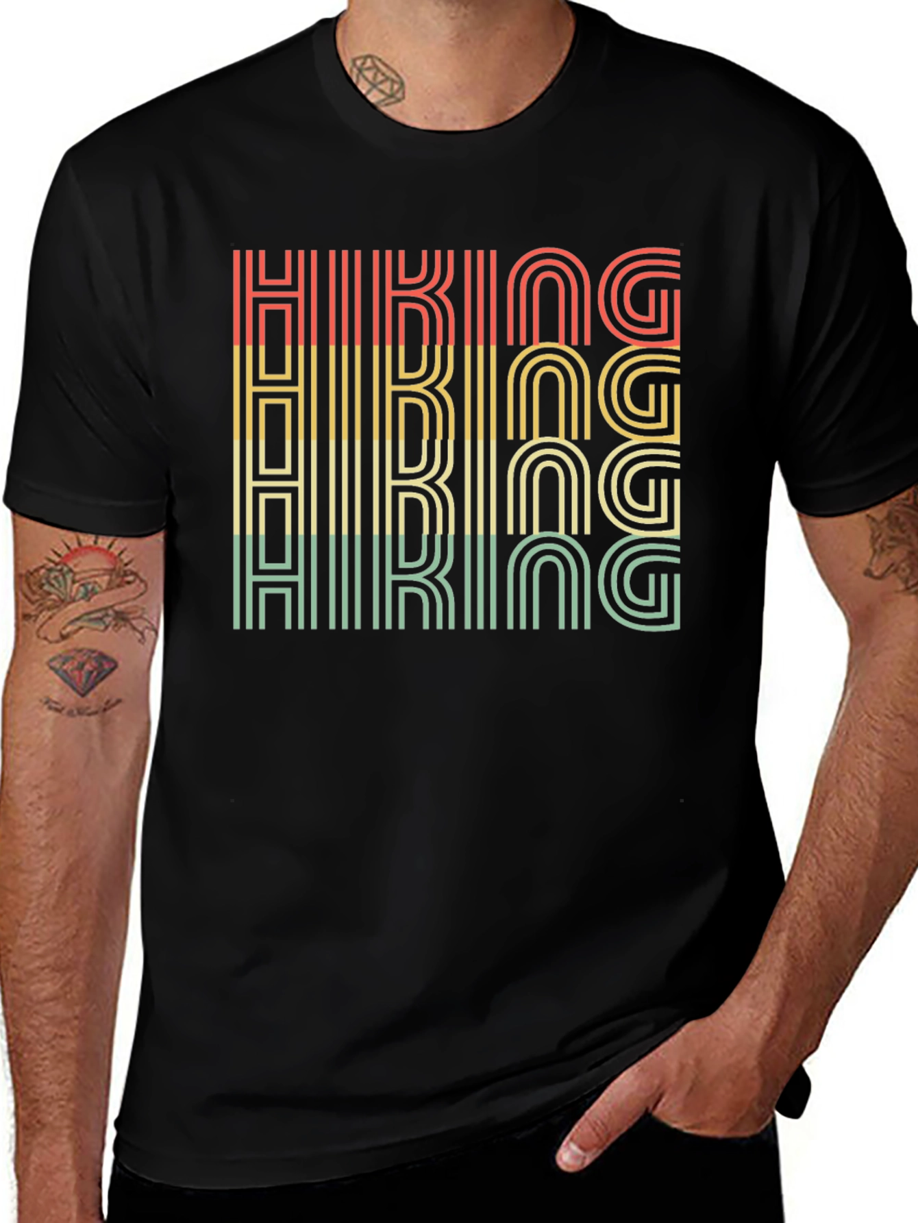 Retro Hiking T-Shirt - Outdoor Adventure Tee