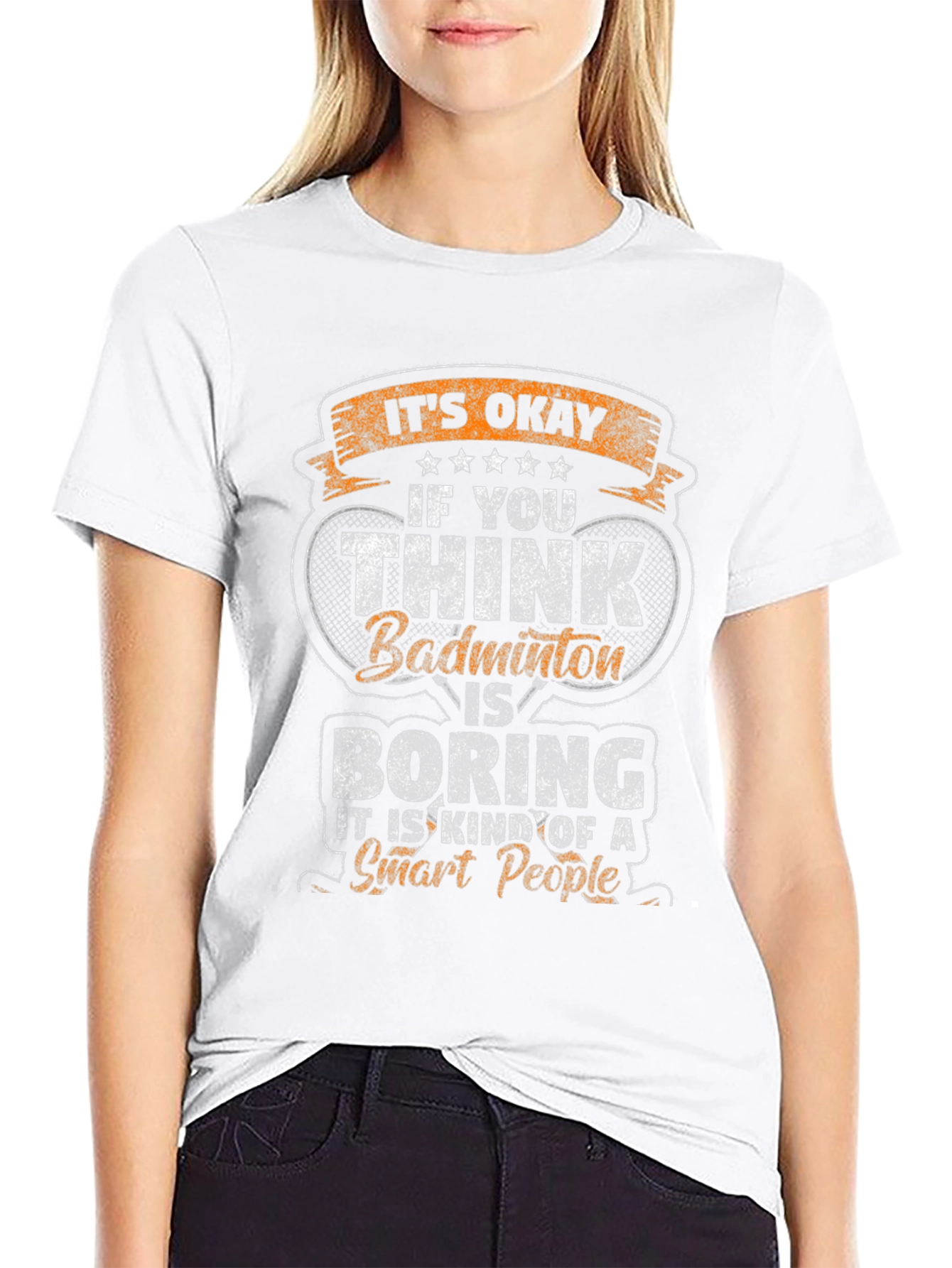 Badminton Smart People Graphic Tee