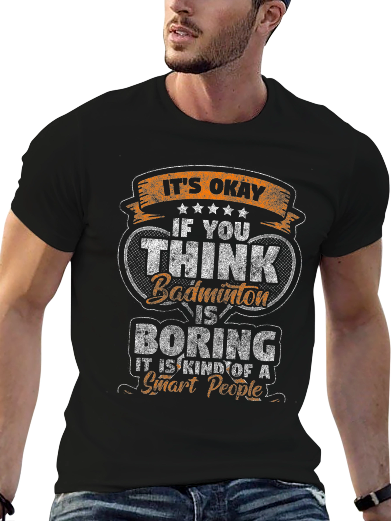 Badminton Smart People Graphic Tee