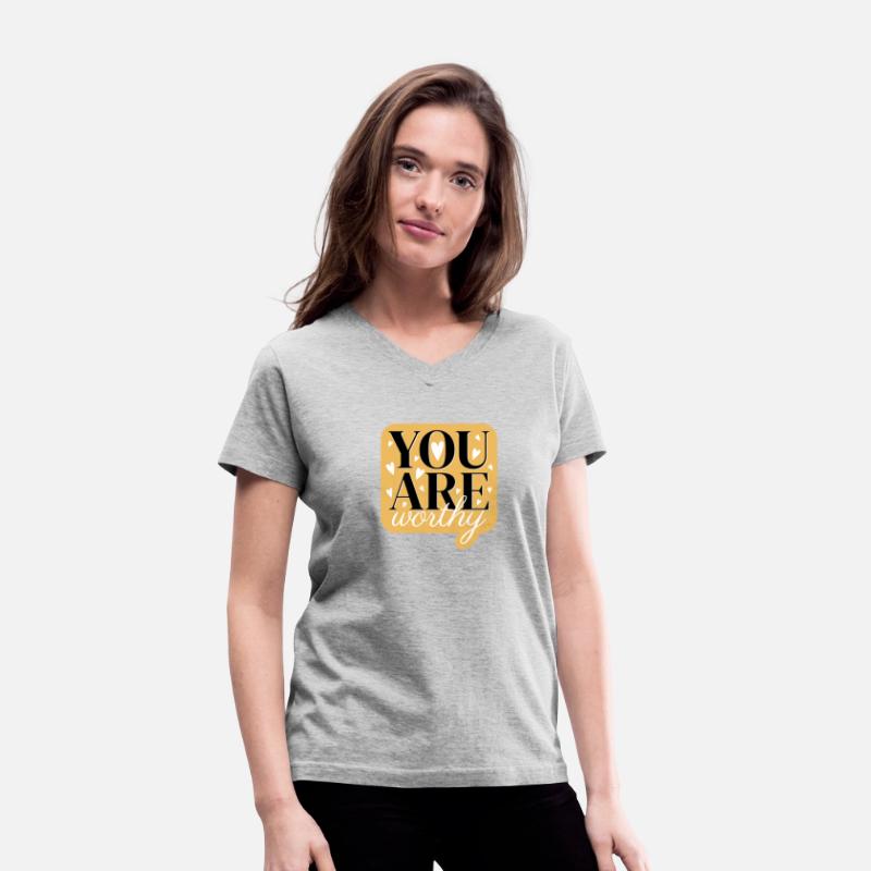 You are worthy cute text design