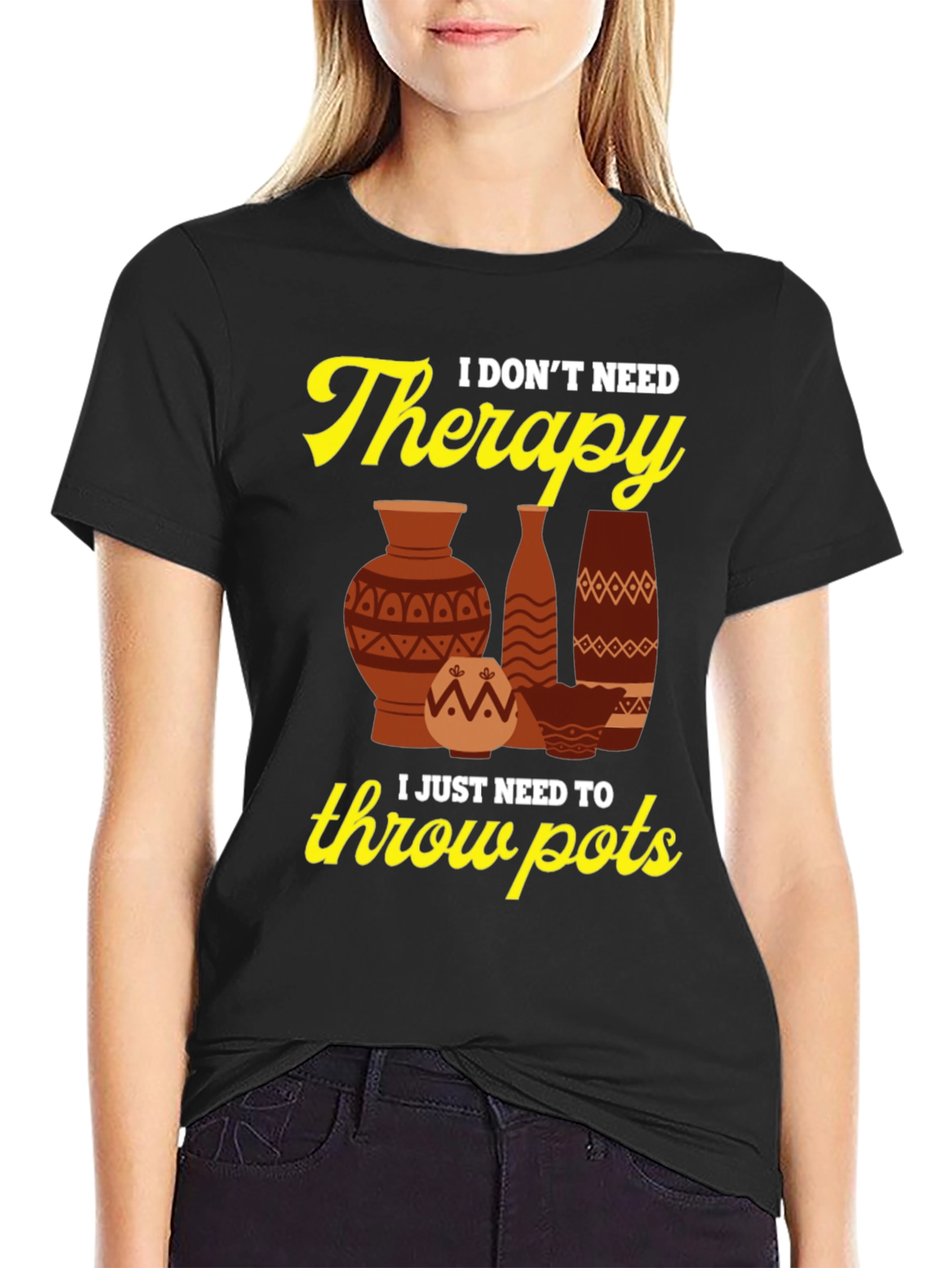 Therapy Throw Pots Graphic T-Shirt