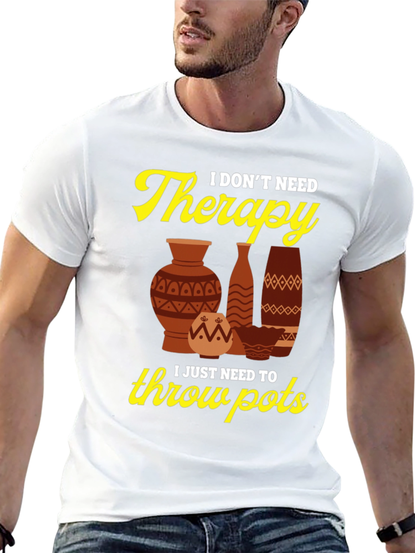 Therapy Throw Pots Graphic T-Shirt