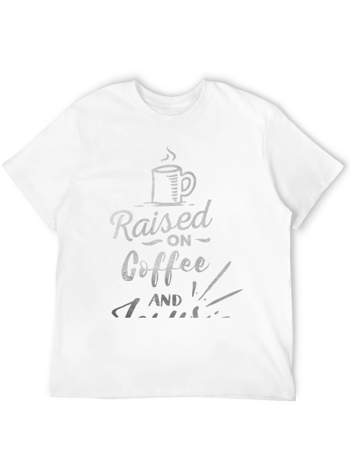 Coffee Lover T-Shirt: Raised On Coffee & Cussing