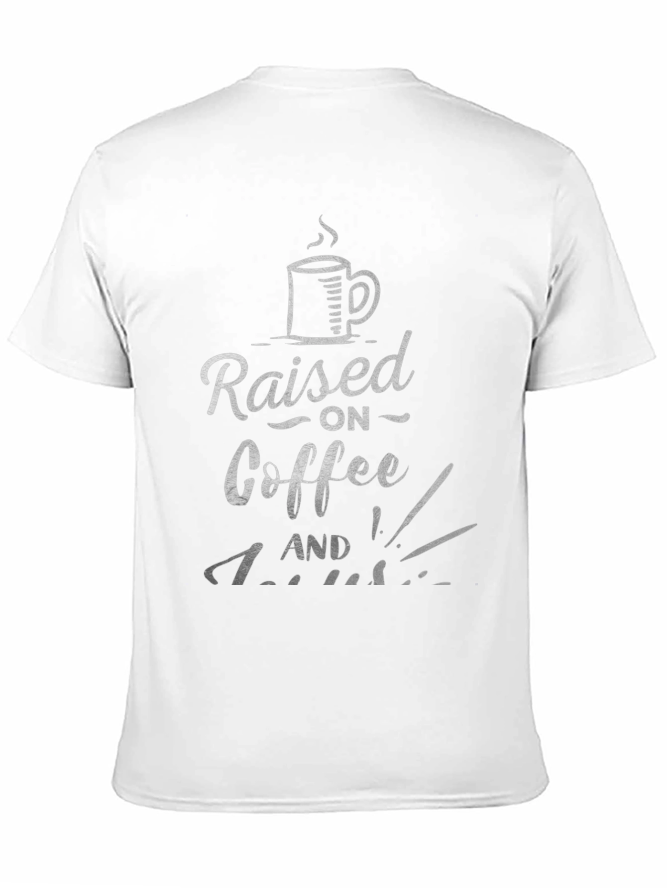 Coffee Lover T-Shirt: Raised On Coffee & Cussing