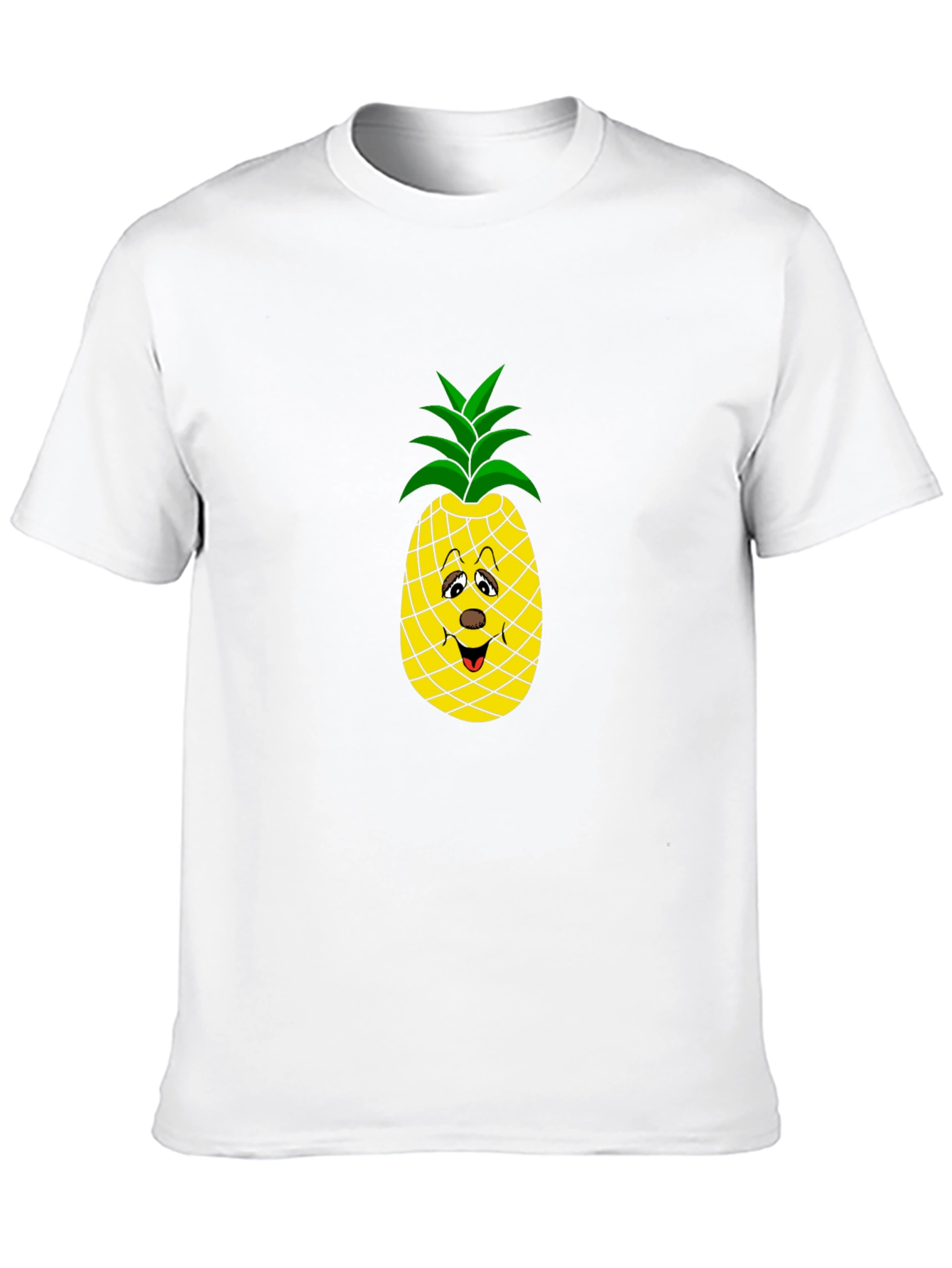 Funny Pineapple Graphic Tee - Black Cotton T-Shirt