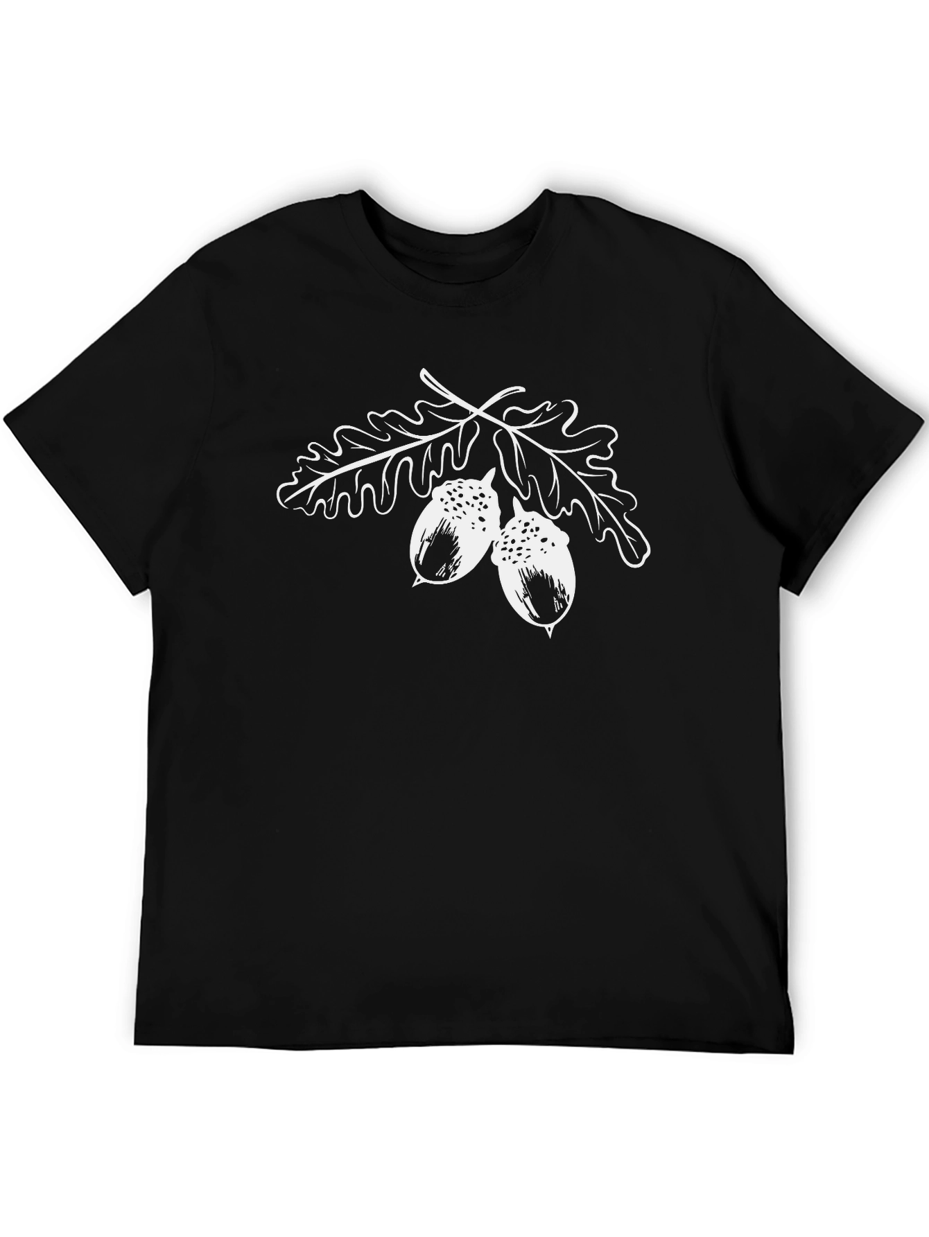 Oak Leaf and Acorn Graphic T-Shirt