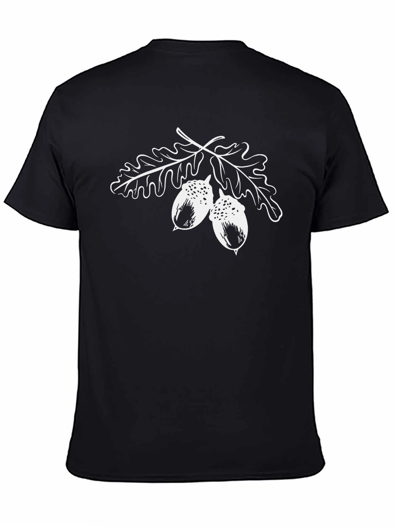 Oak Leaf and Acorn Graphic T-Shirt
