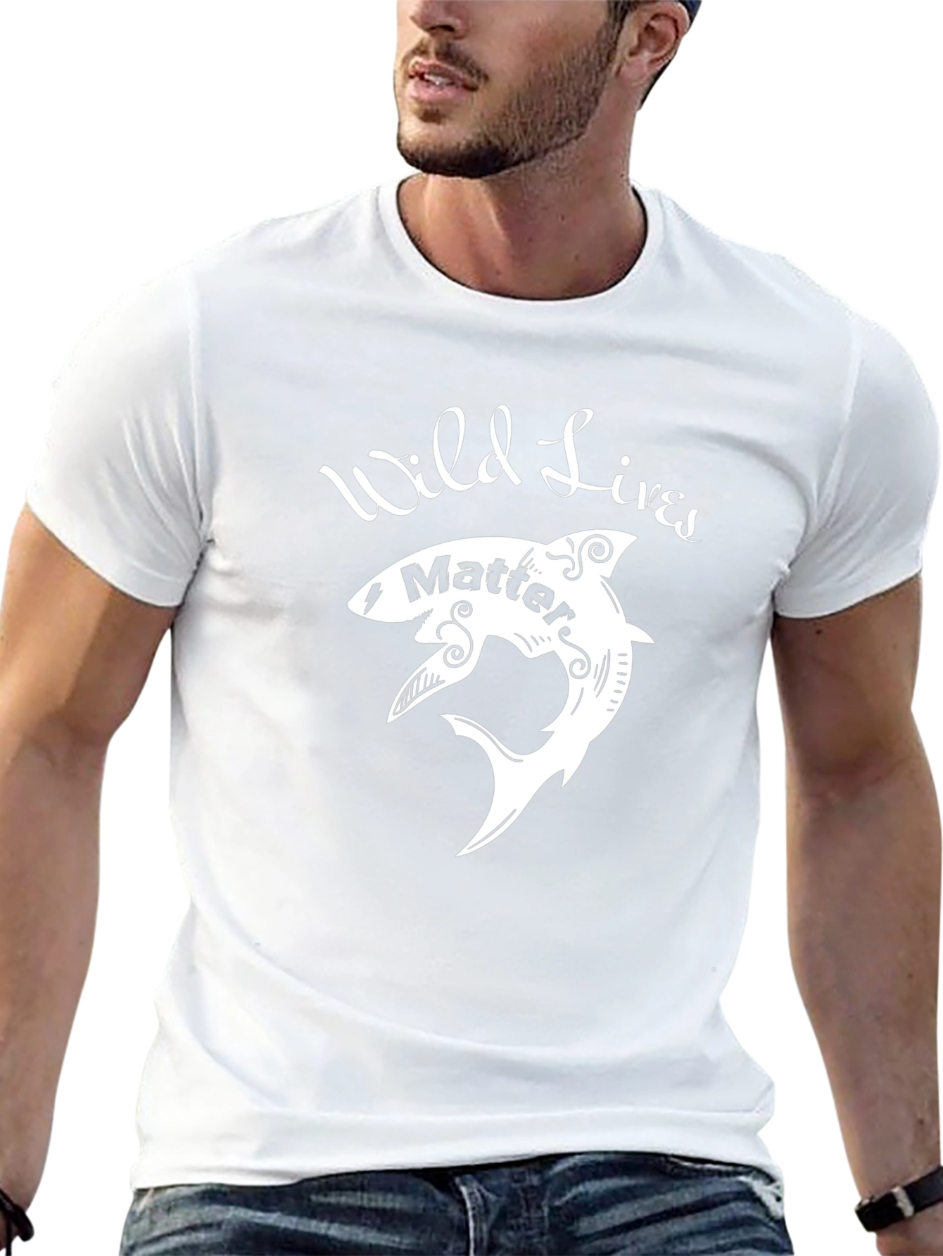Wild Lives Matter Shark Graphic Tee
