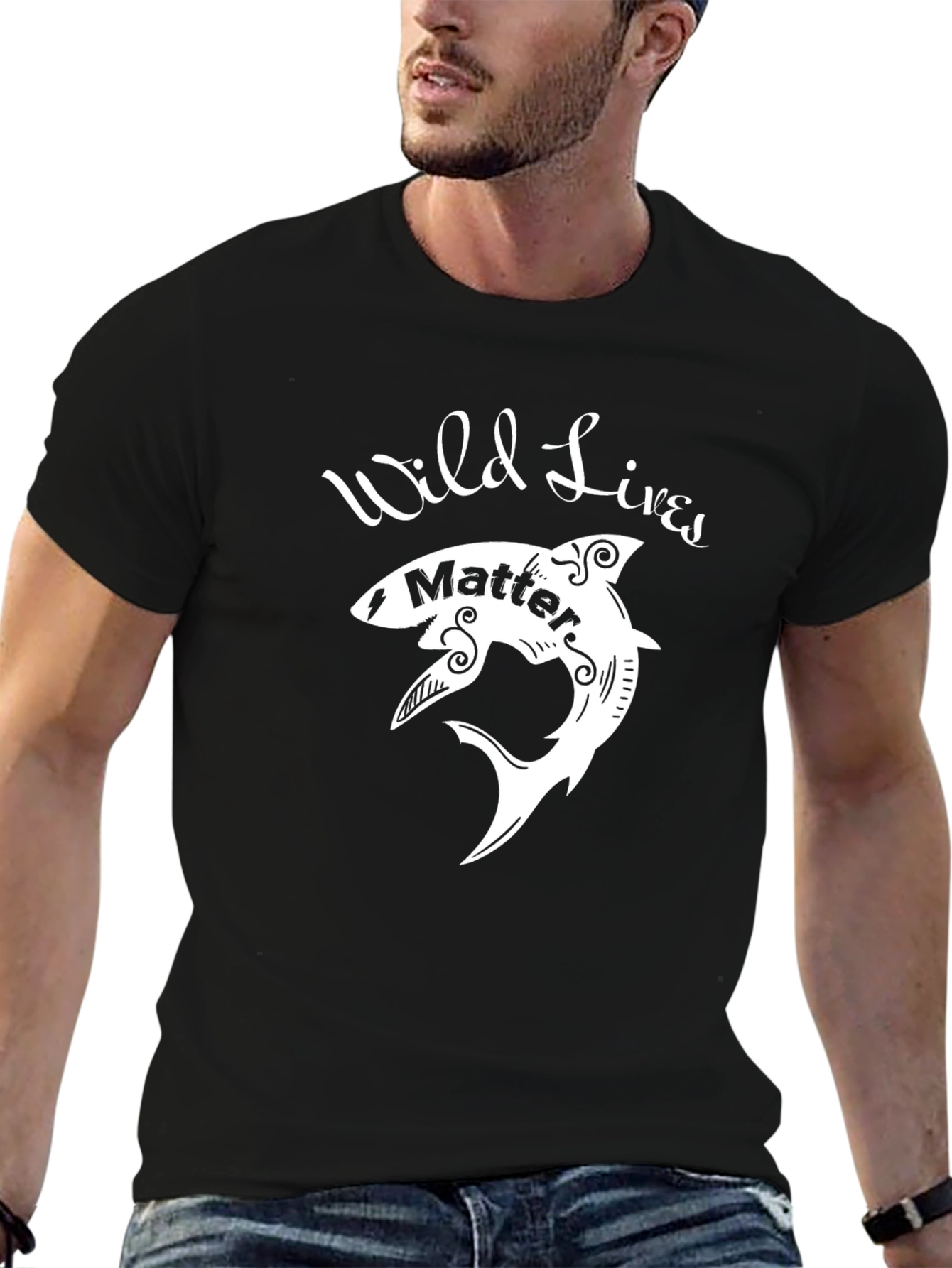 Wild Lives Matter Shark Graphic Tee