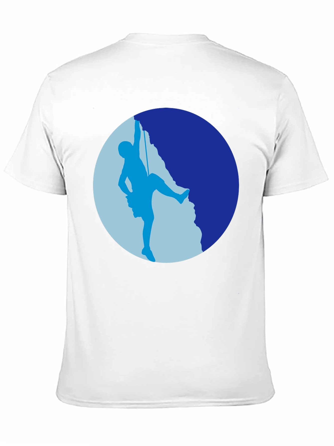 Rock Climbing Silhouette Graphic Tee - Black