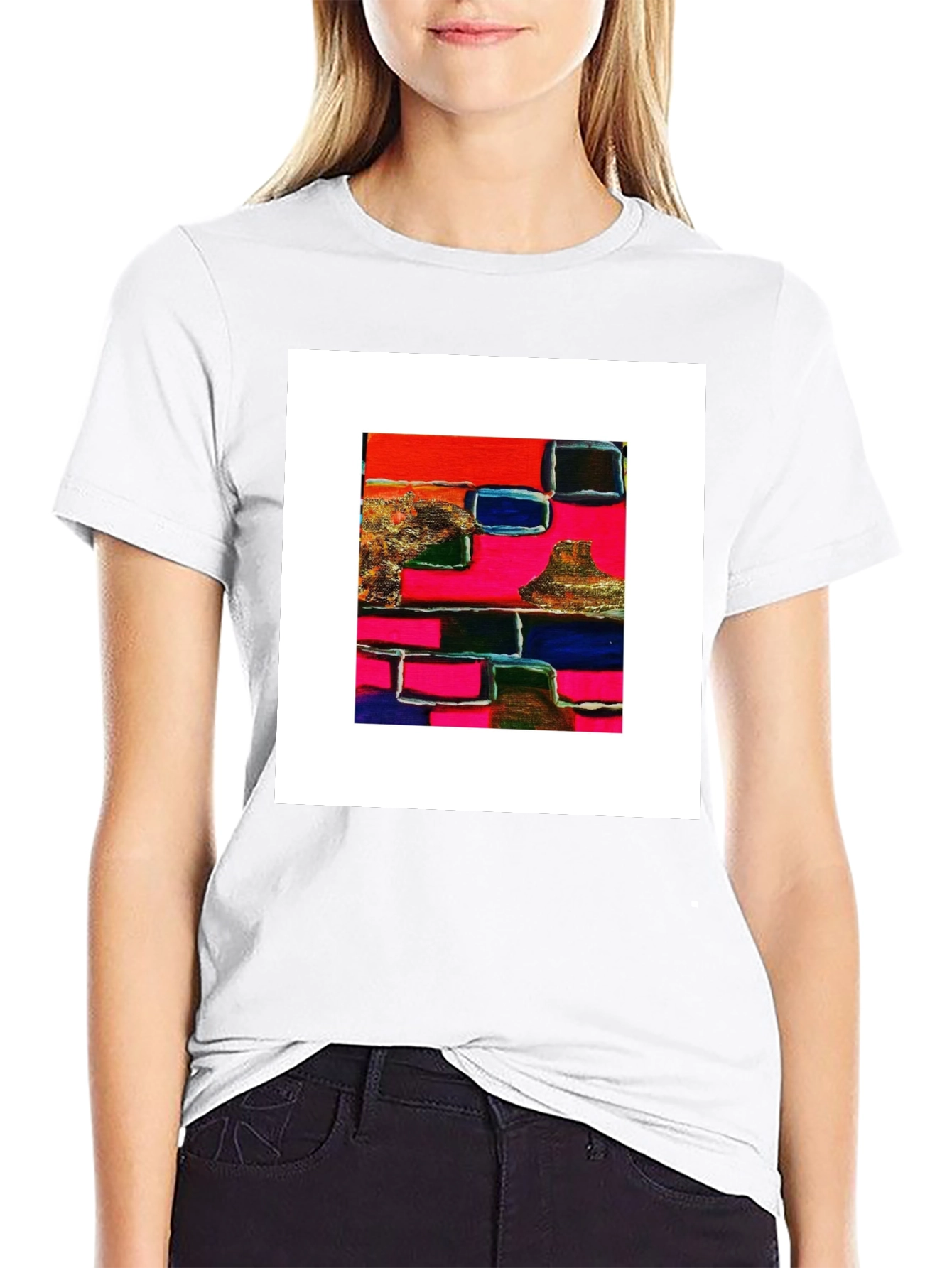 Abstract Art Graphic Tee - Modern Style