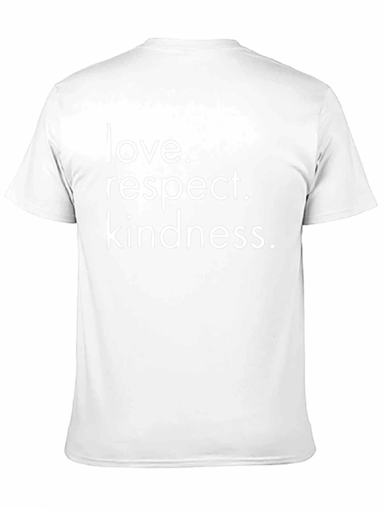 Love Respect Kindness Black Graphic Tee