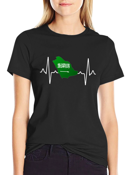 Saudi Arabia Heartbeat T-Shirt
