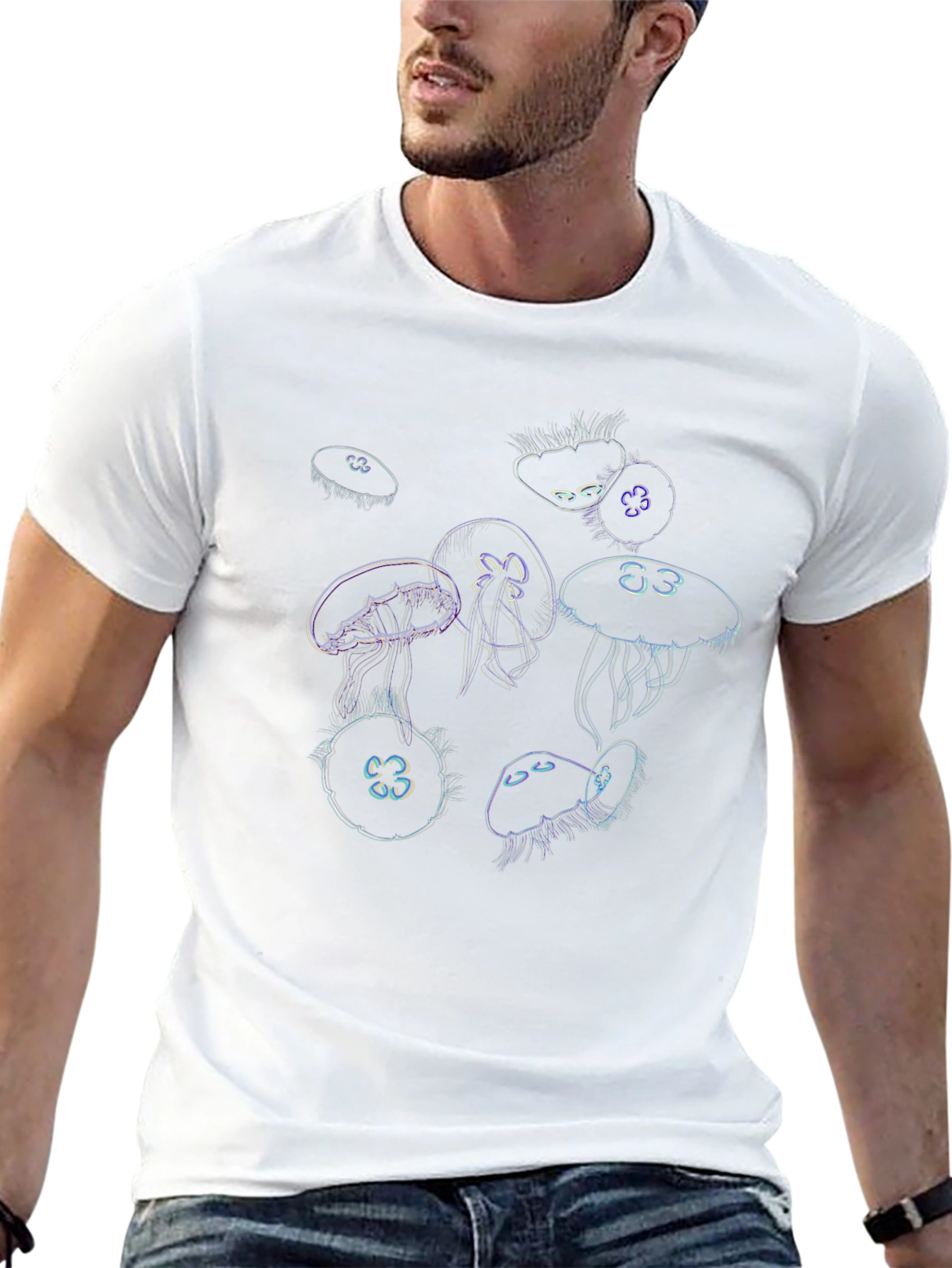 Jellyfish Graphic Black T-Shirt