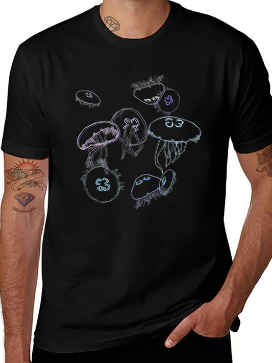 Jellyfish Graphic Black T-Shirt