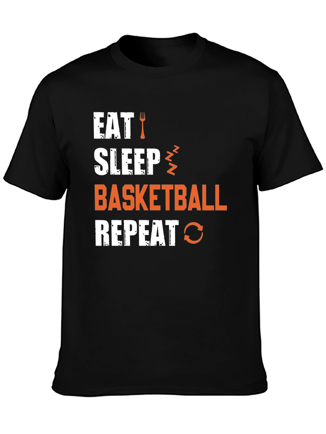 Eat Sleep Basketball Repeat Graphic Tee