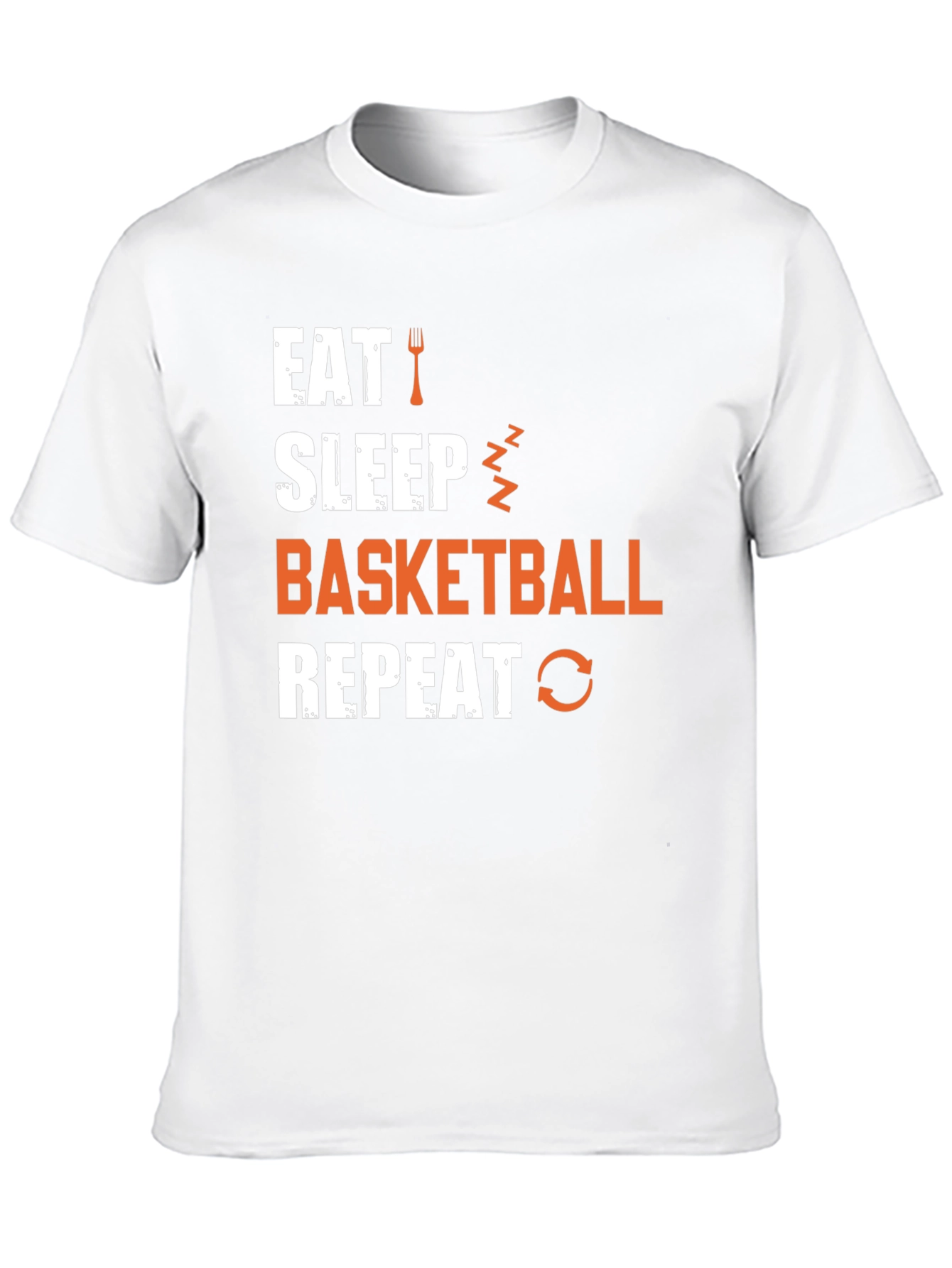 Eat Sleep Basketball Repeat Graphic Tee
