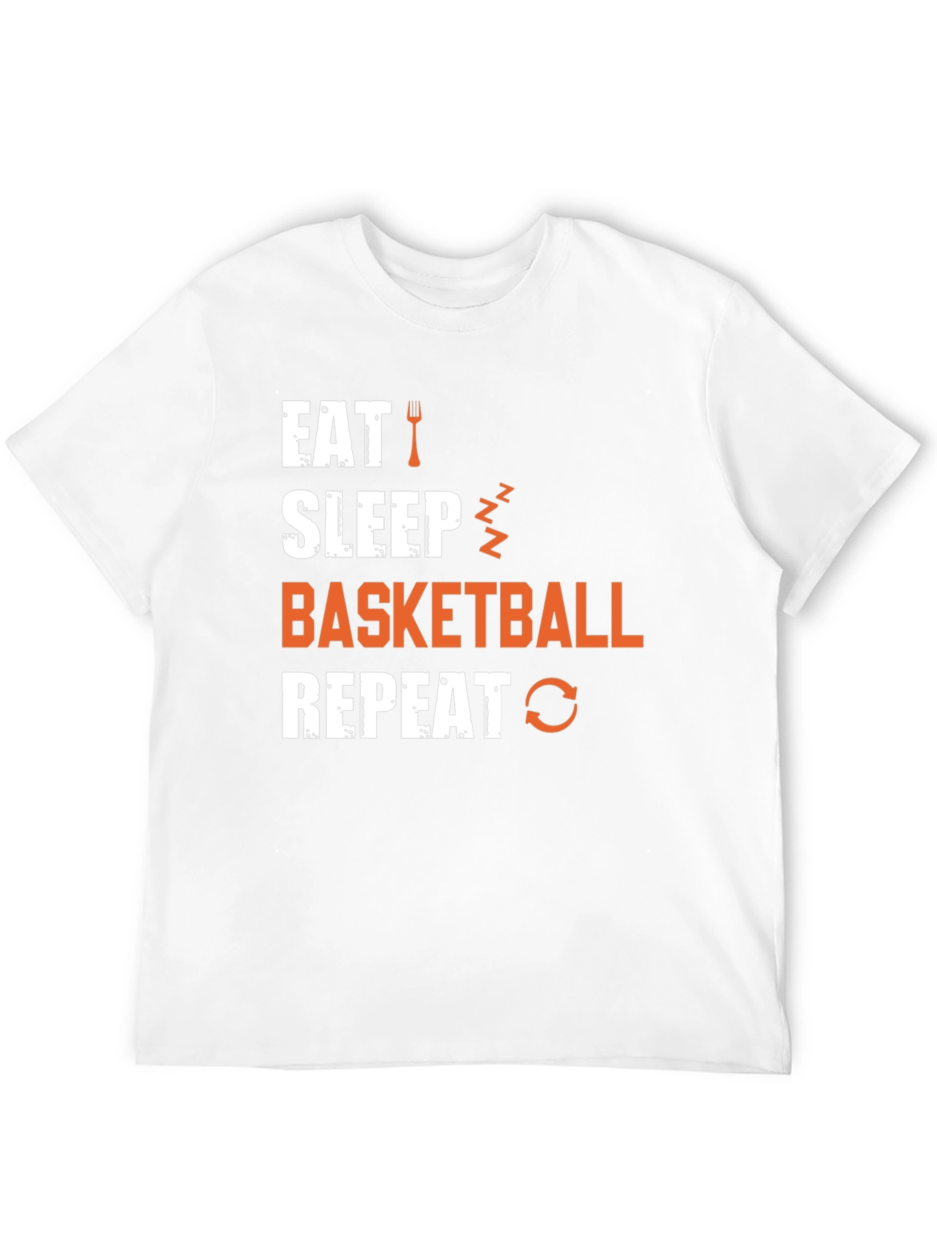 Eat Sleep Basketball Repeat Graphic Tee