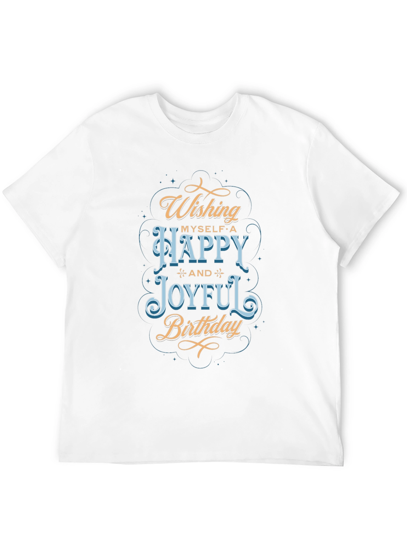 Wishing Myself Happy Birthday T-Shirt Black Tee