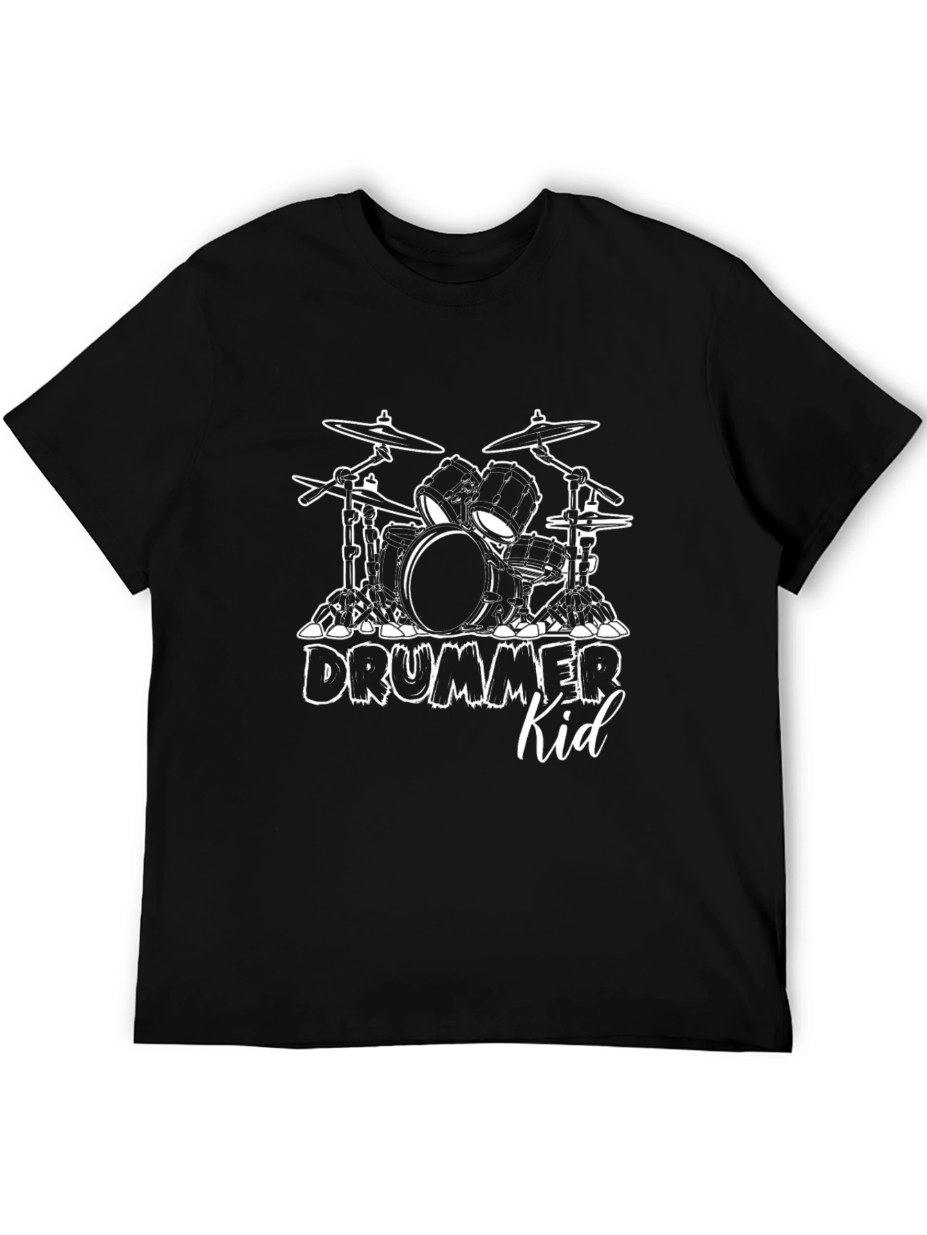 Drummer Kid Graphic Tee - Music Lover T-Shirt