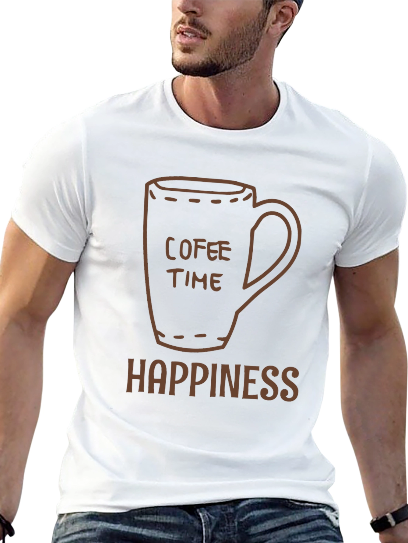 Coffee Time Happiness Graphic Tee