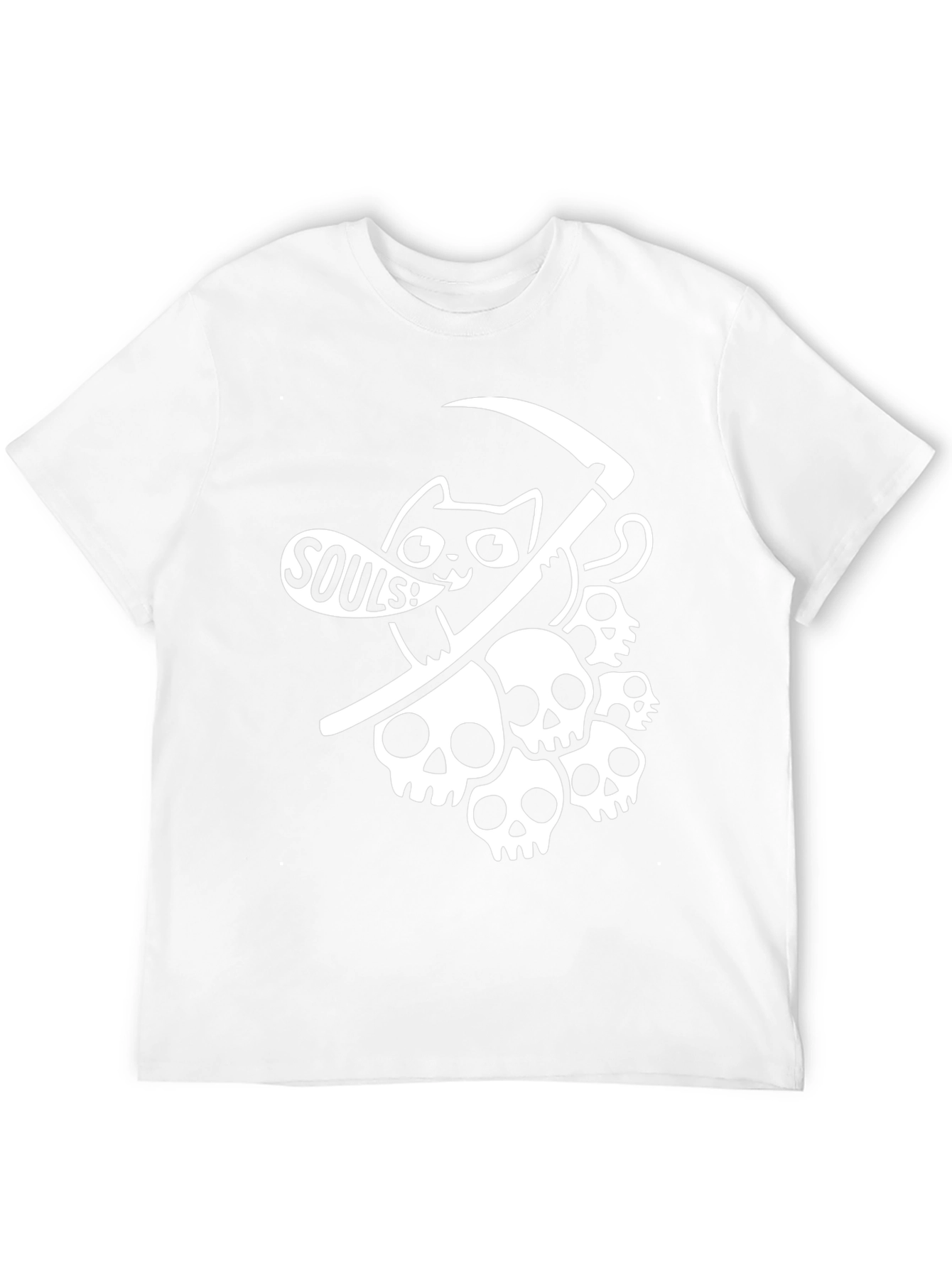 Grim Reaper Cat T-Shirt - Souls!