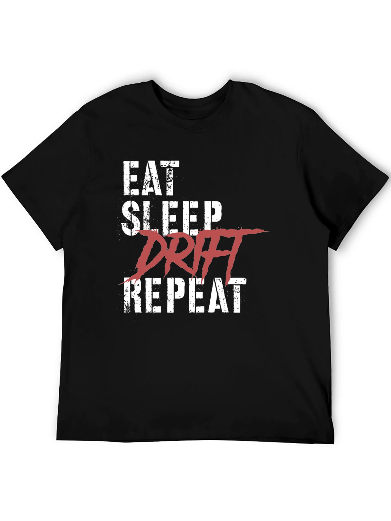 Eat Sleep Drift Repeat Black T-Shirt