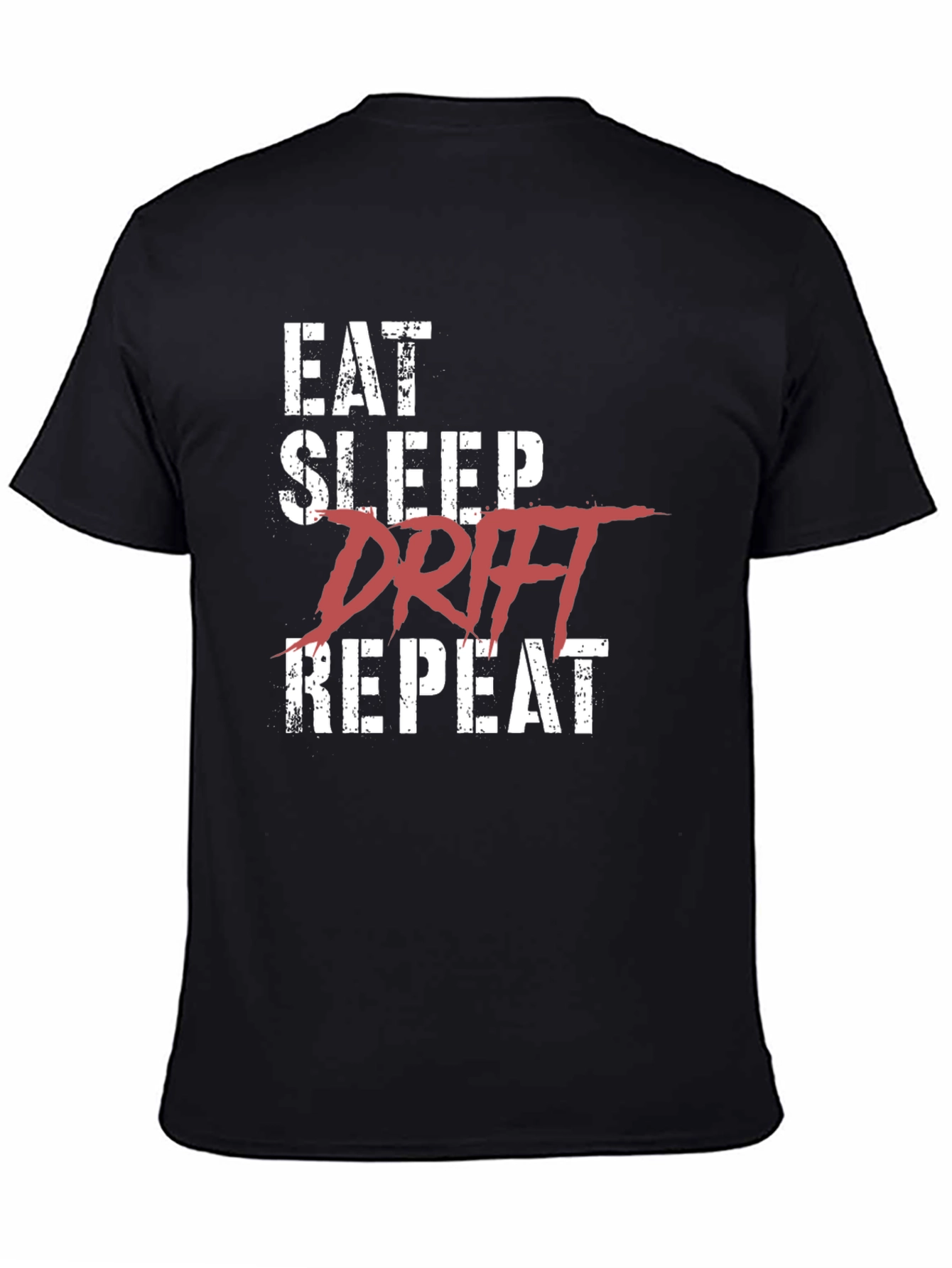 Eat Sleep Drift Repeat Black T-Shirt