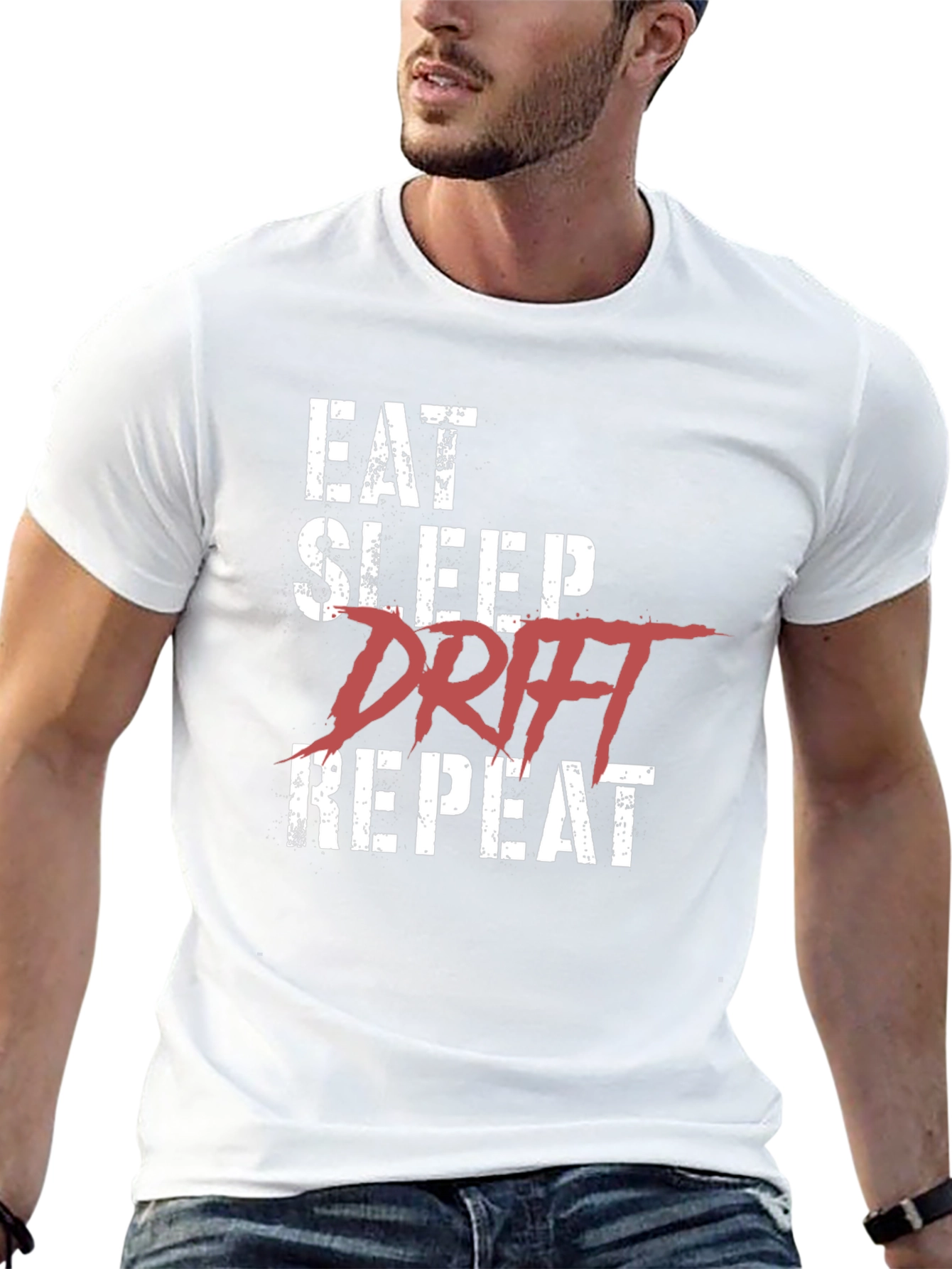 Eat Sleep Drift Repeat Black T-Shirt