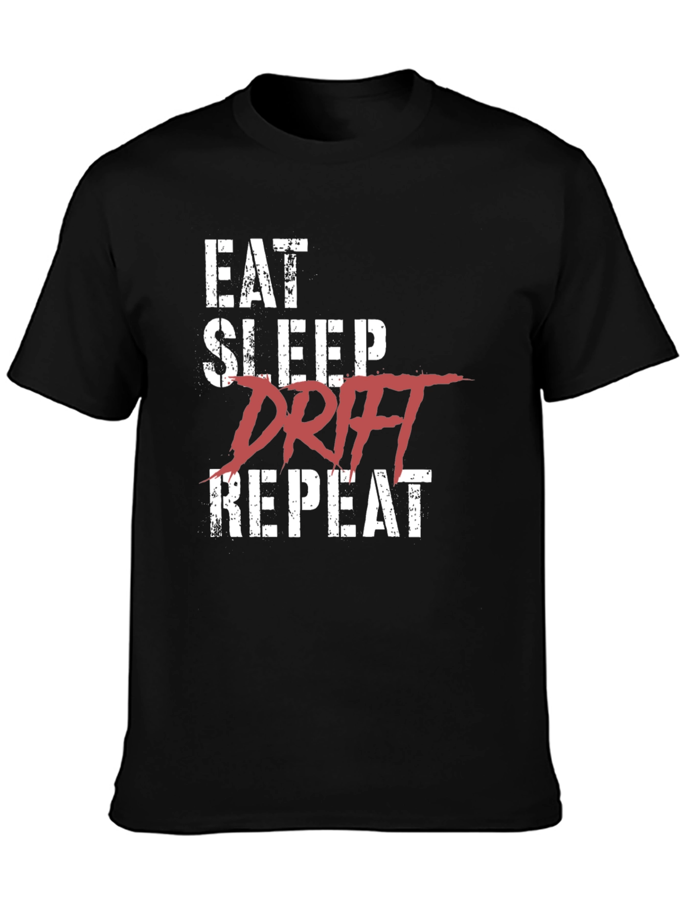 Eat Sleep Drift Repeat Black T-Shirt