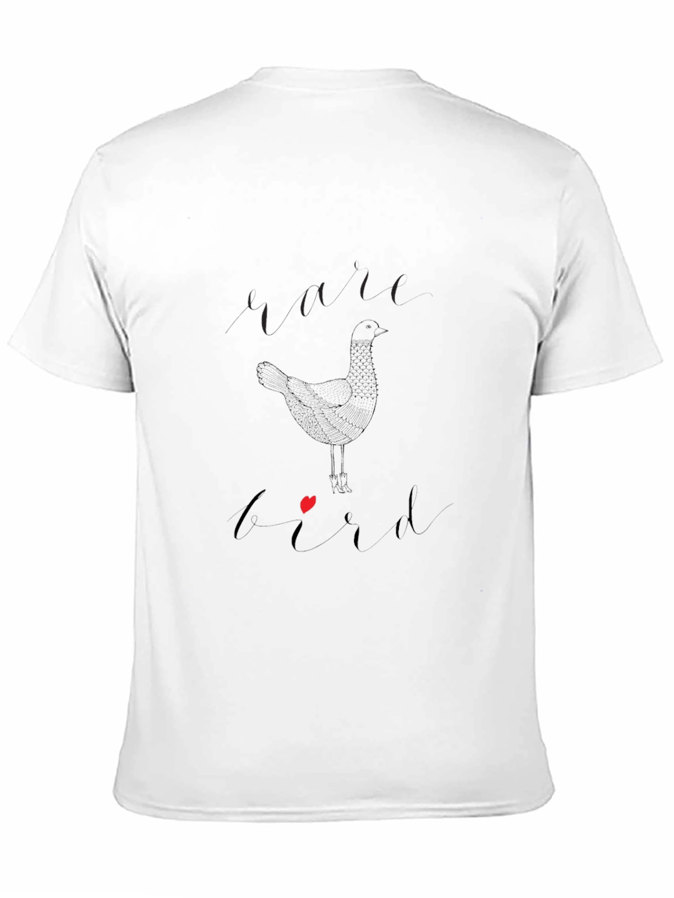 Bird With Heart Graphic Tee