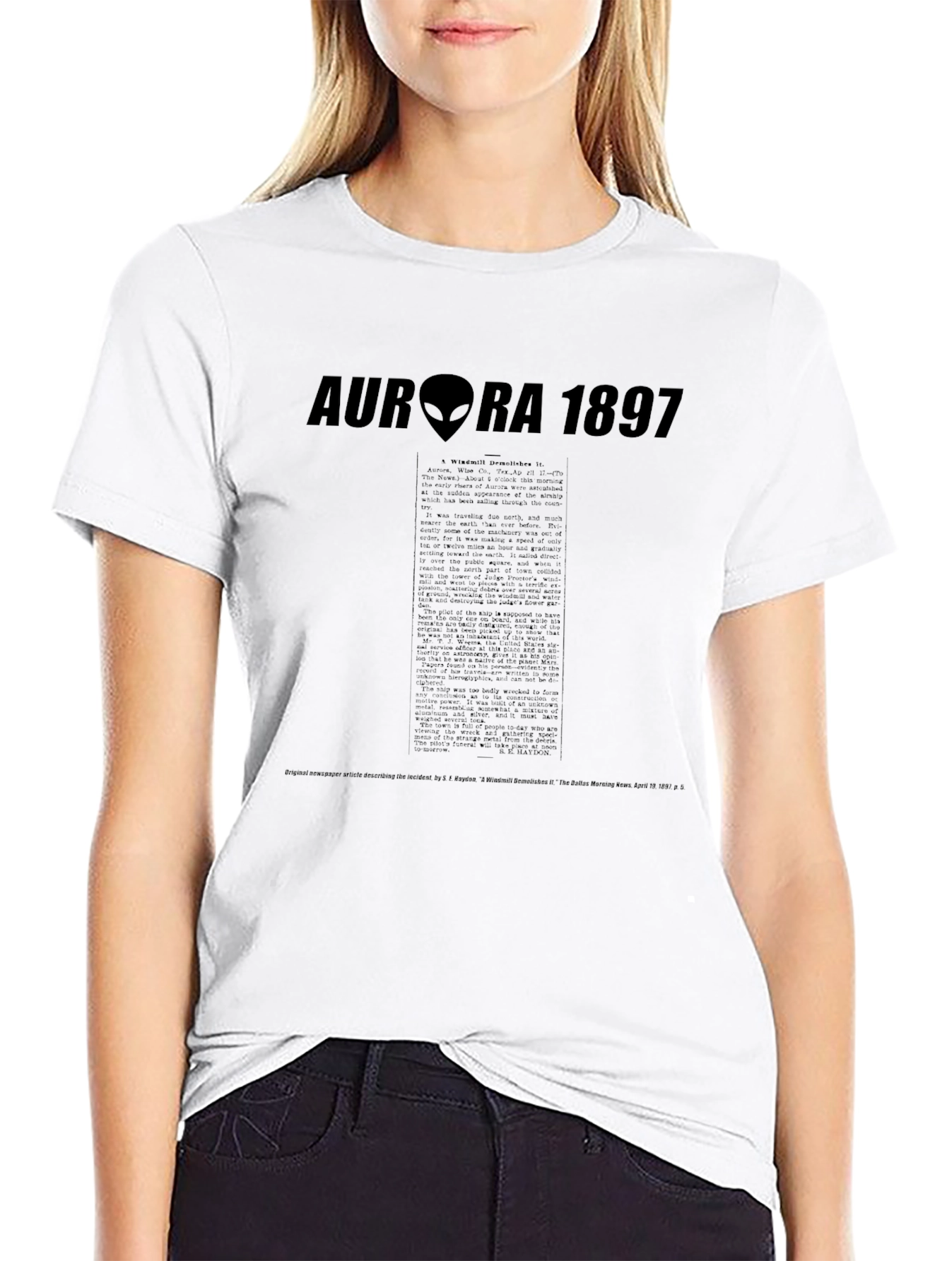 Aurora 1897 Alien Black T-Shirt