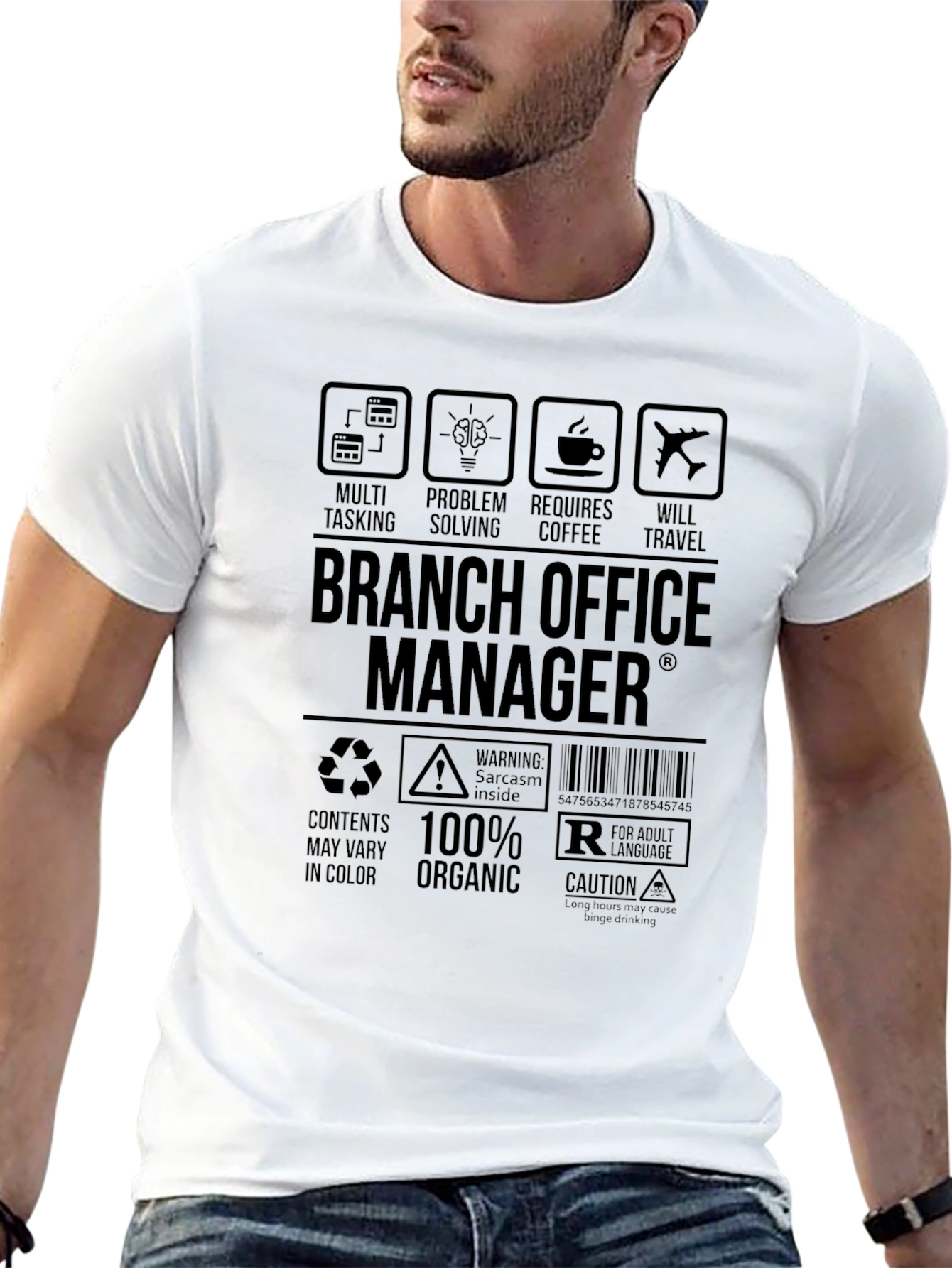 Branch Office Manager Black T-Shirt